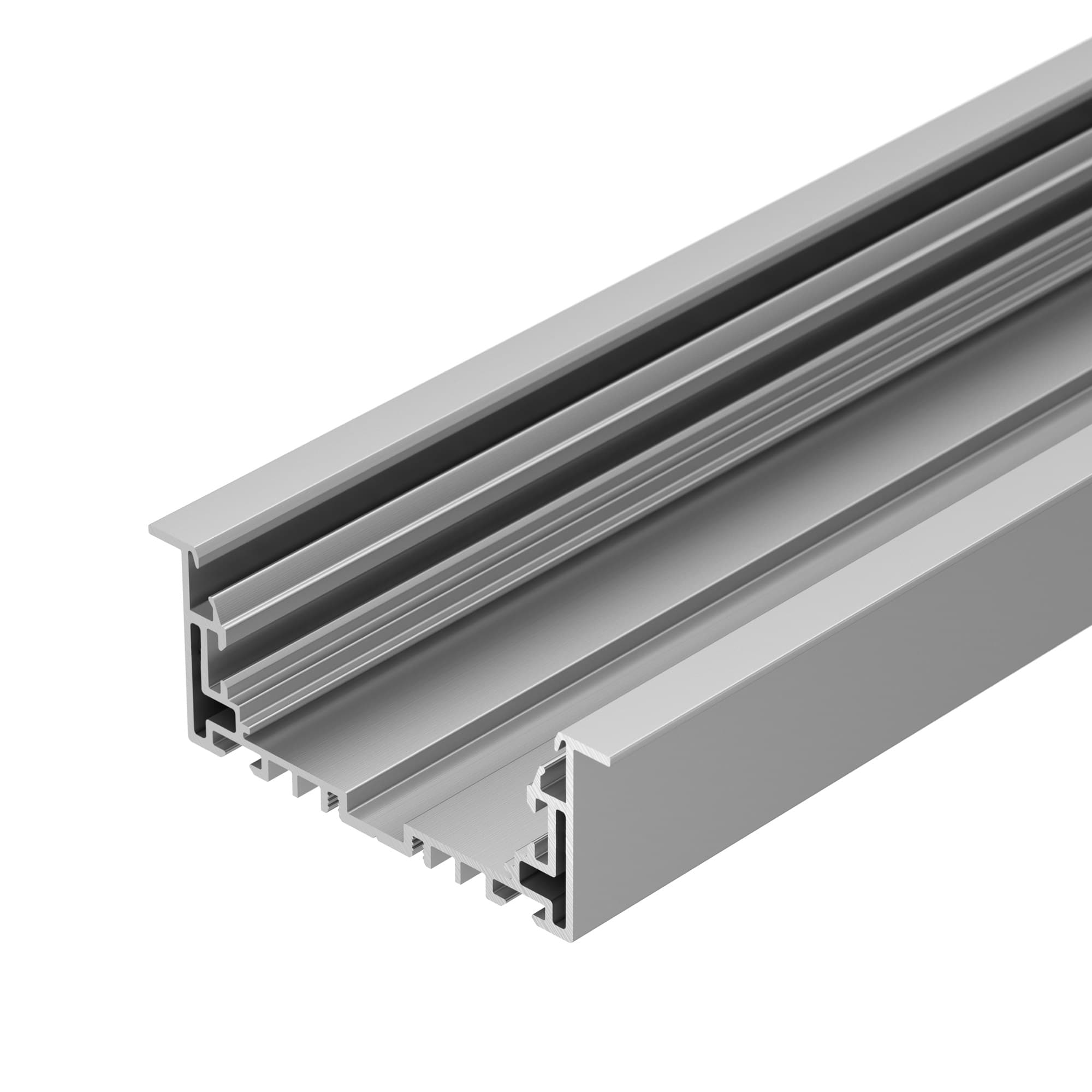 Профиль с экраном S2-LINIA94-F-2500 ANOD+OPAL (Arlight, Алюминий) 021178 Arlight — фото 2