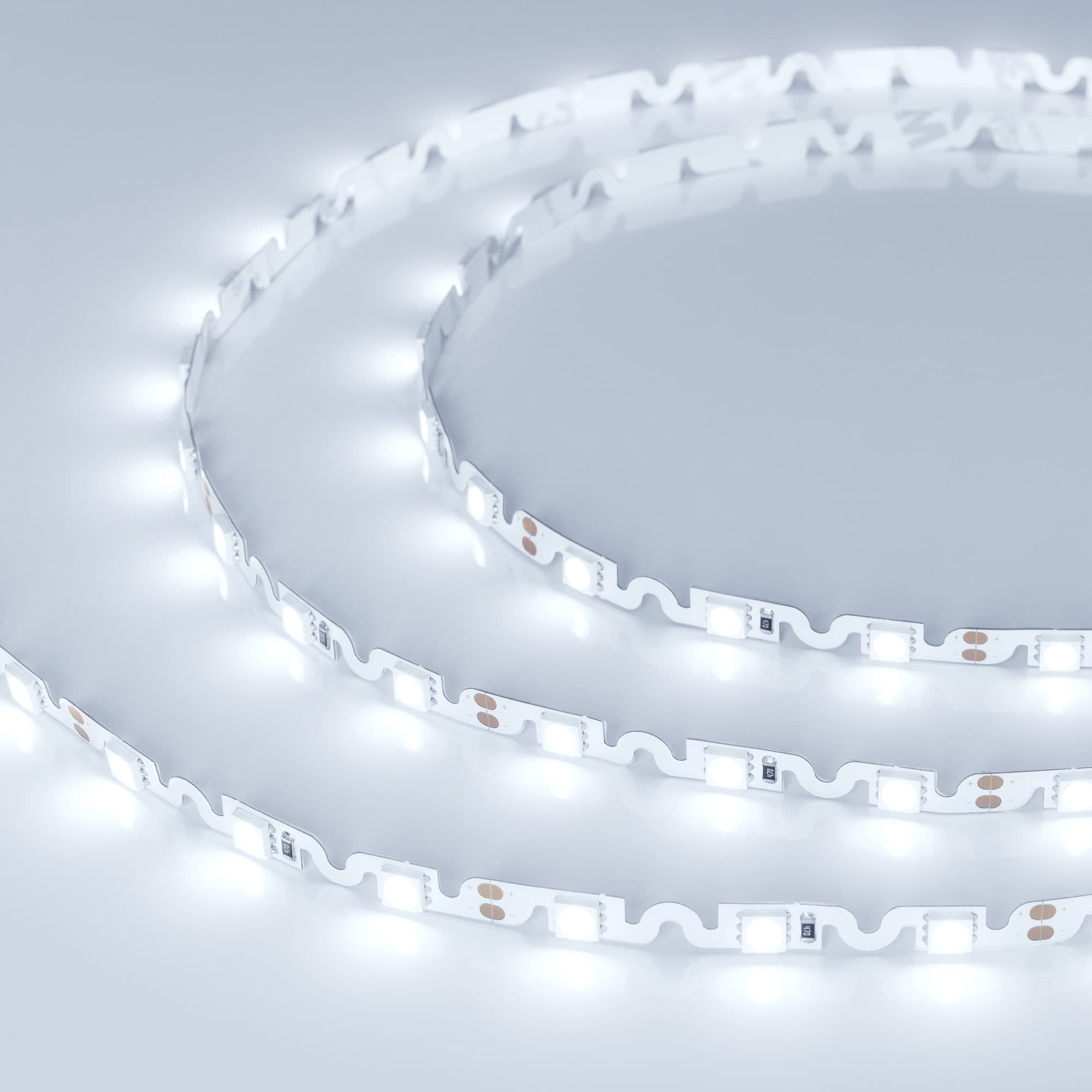Светодиодная лента RZ 2-5000 12V Cool 8K 2x (5060, 240 LED, Wave) (Arlight, 11.5 Вт/м, IP20) 018220 — фото 4