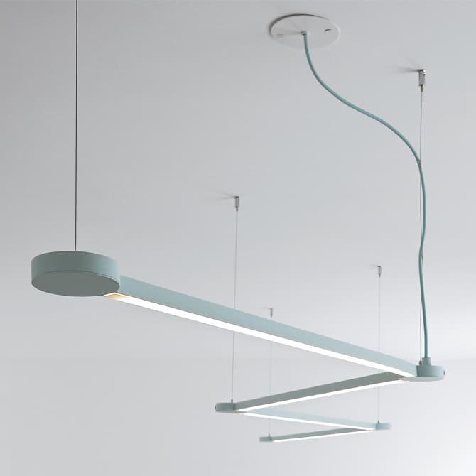 Axo Light Poses Zigzag pendant