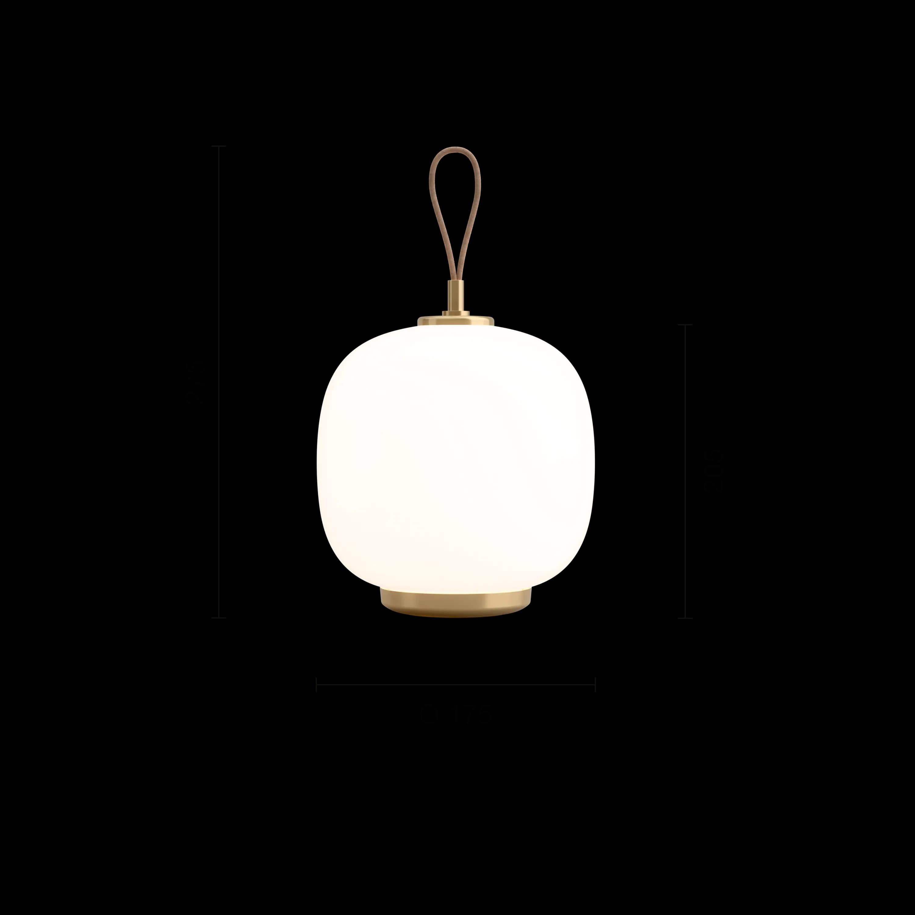 Louis Poulsen VL 45 Radiohus Portable Lamp Brass/glossy white opal glass — фото 5