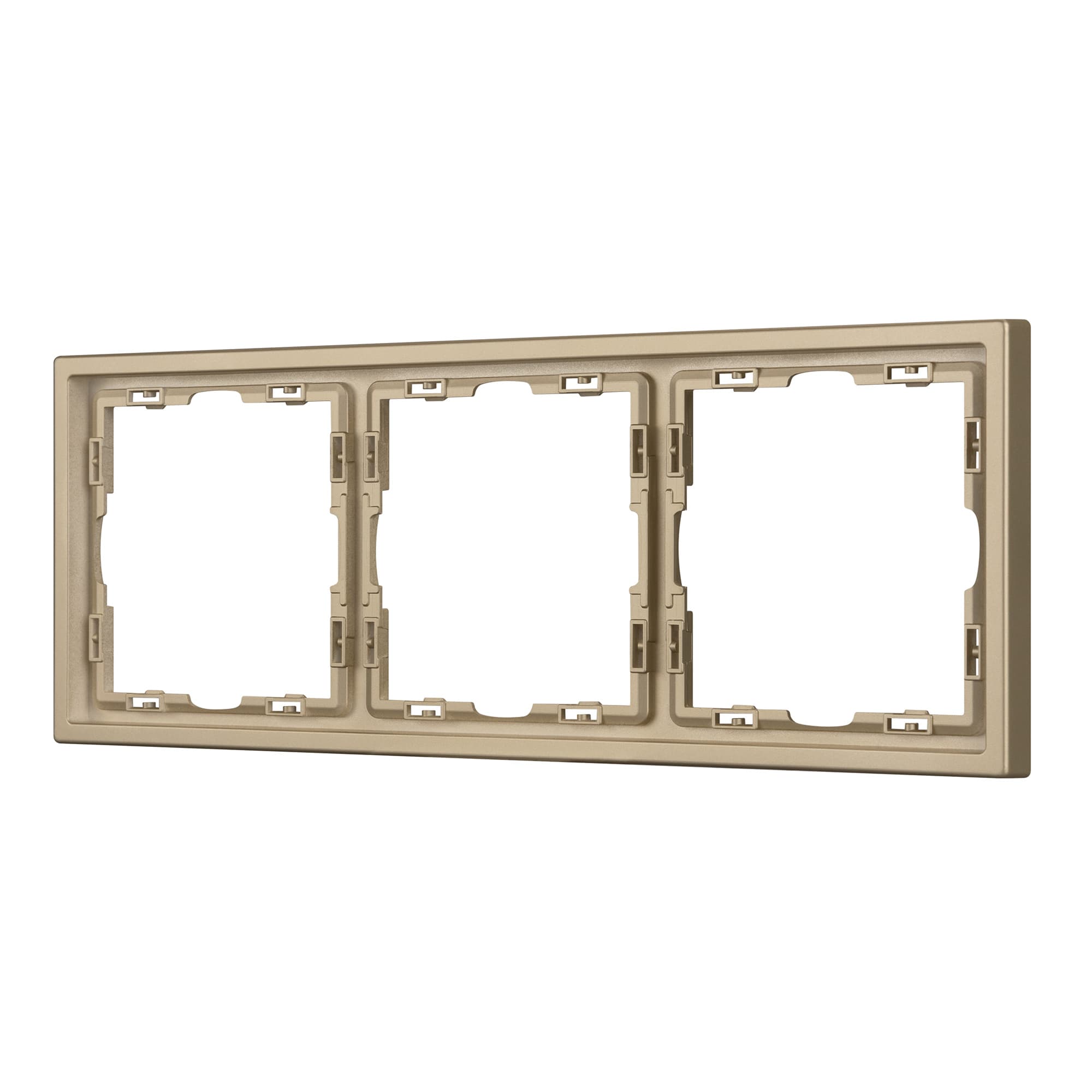 Рамка пластиковая FRM-NOBE-SFPL-3-GD (Arlight, Золотой песок) 054221