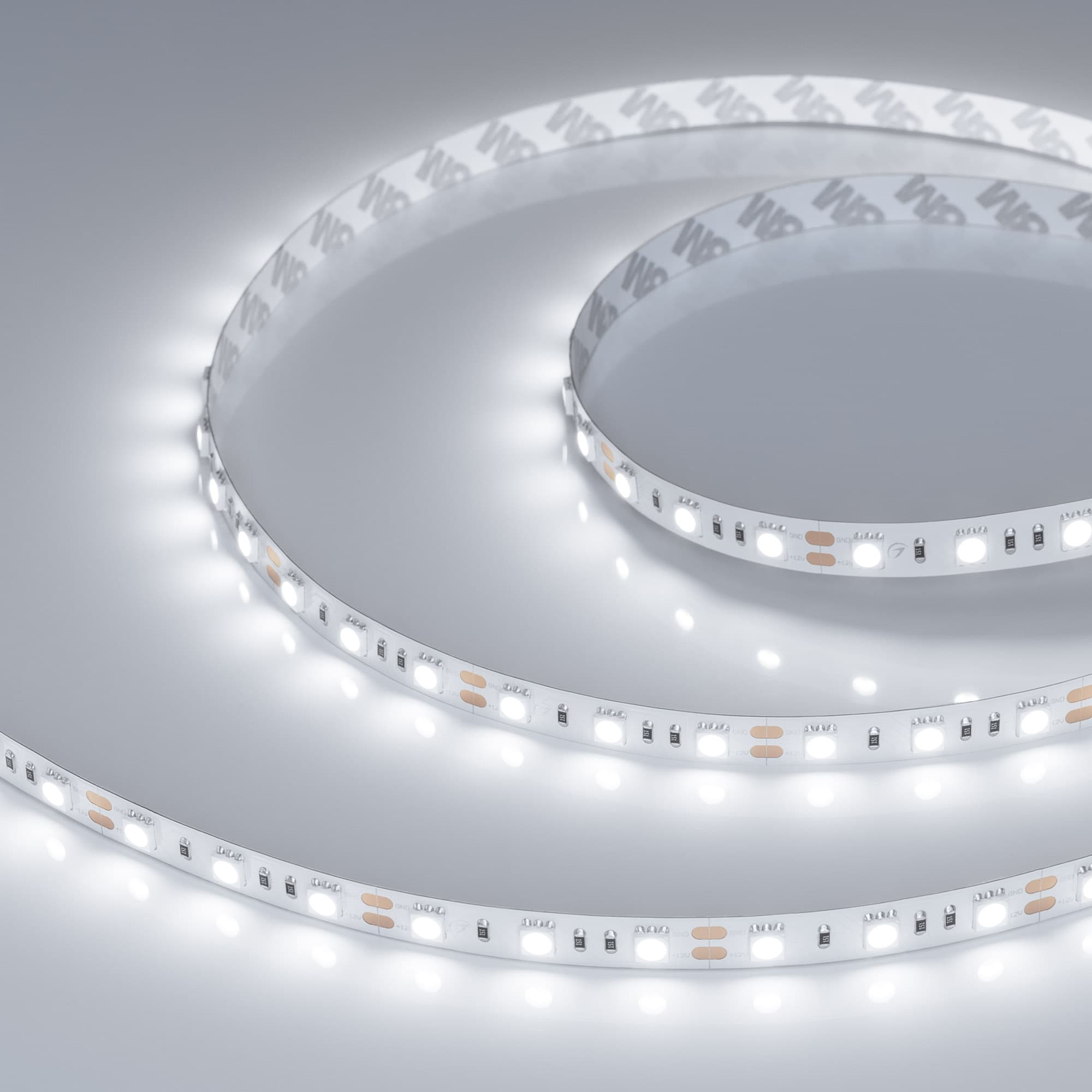 Светодиодная лента RT-B60-10mm 12V White6000 (14.4 W/m, IP20, 5060, 5m) (Arlight, 14.4 Вт/м, IP20) 012339(2) — фото 2