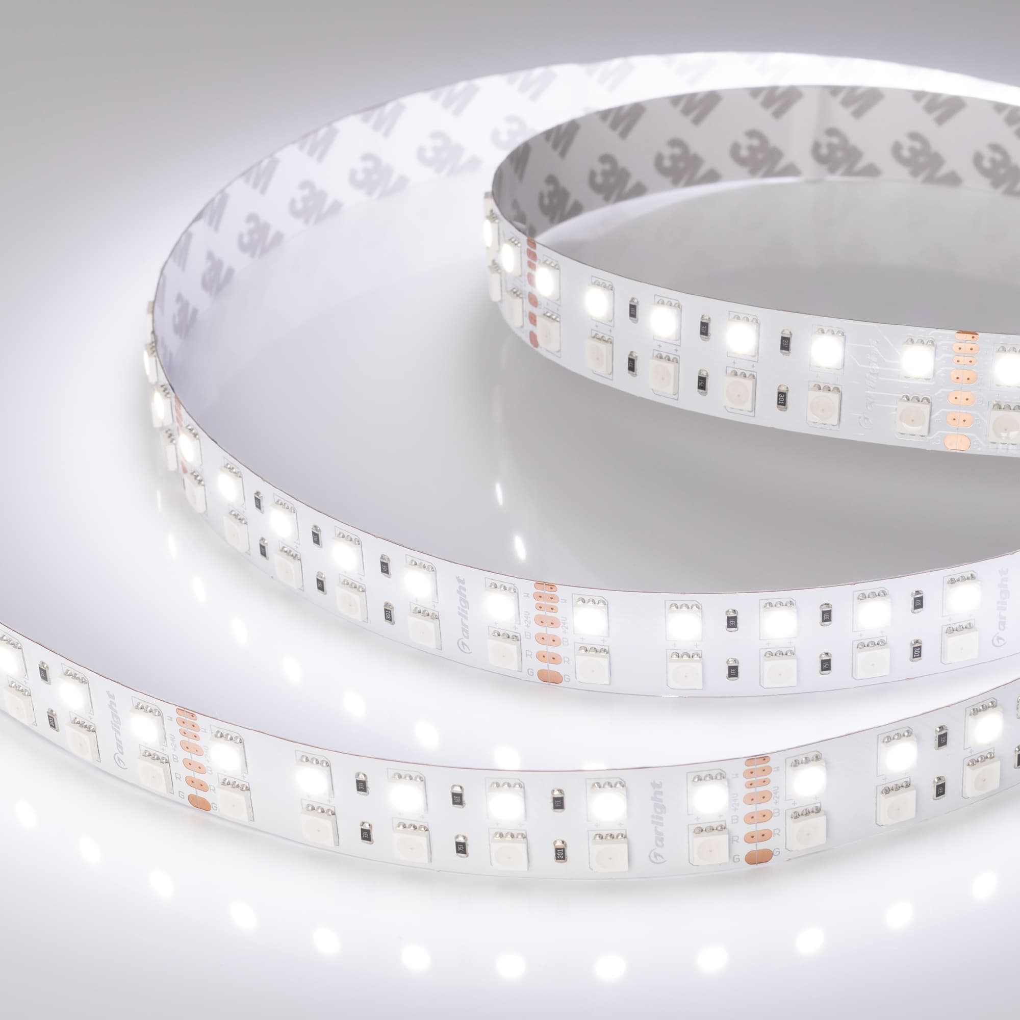 Светодиодная лента RT-B144-19mm 24V RGBW-White (32 W/m, IP20, 5060, 5m) (Arlight, 32 Вт/м, IP20) 011823(2) — фото 5