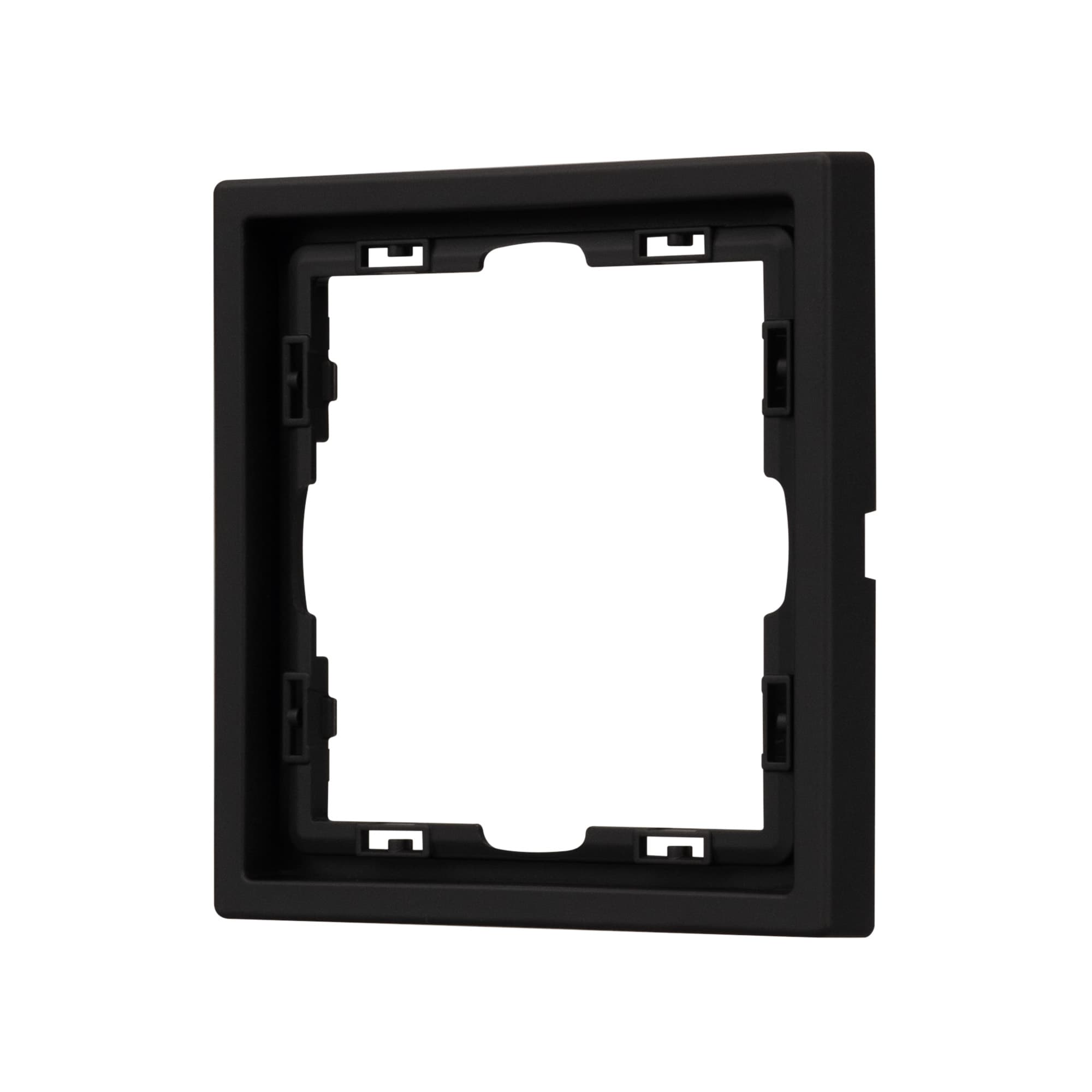 Рамка пластиковая FRM-NOBE-SFPL-1-BK (Arlight, Черный оникс) 054212