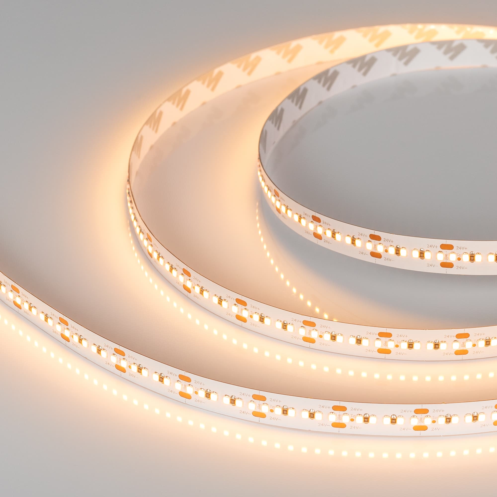 Светодиодная лента MICROLED-5000HP 24V Warm3000 10mm (2216, 300 LED/m, LUX) (Arlight, 21.6 Вт/м, IP20) 023590 — фото 2