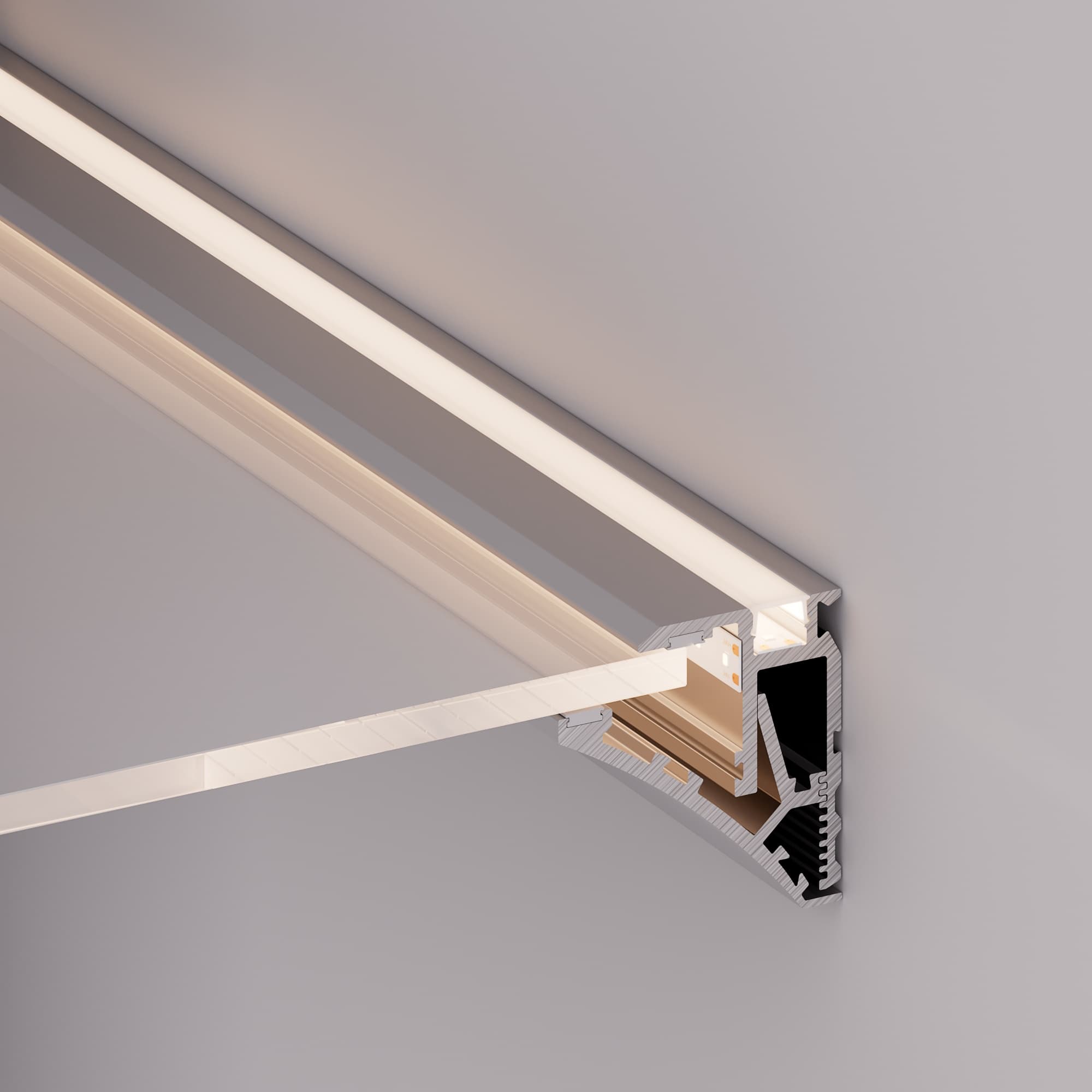 Профиль SHELF-600-2000 ANOD (Arlight, Алюминий) 060498 — фото 6