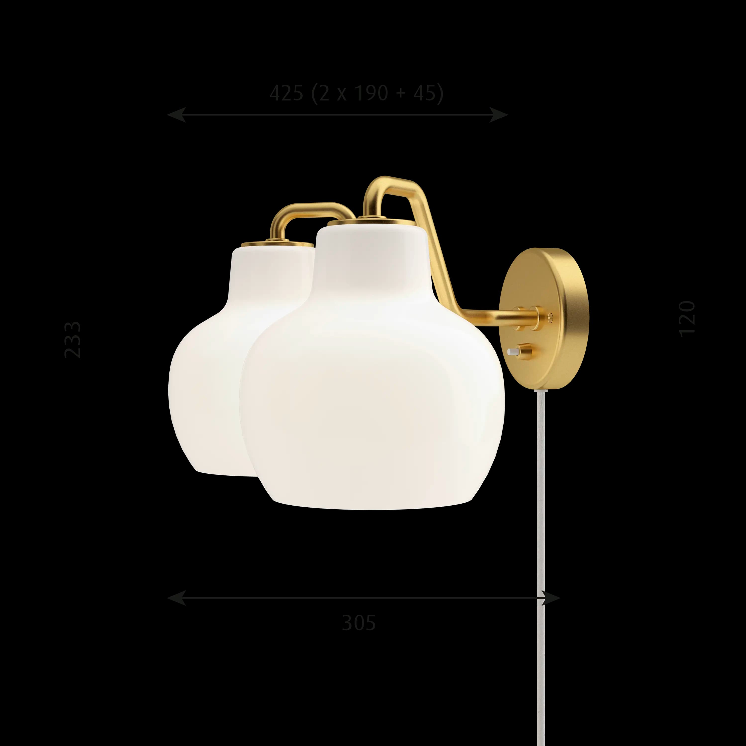 Louis Poulsen VL Ring Crown 2 Wall Lamp Brass/opal glass 2 — фото 5