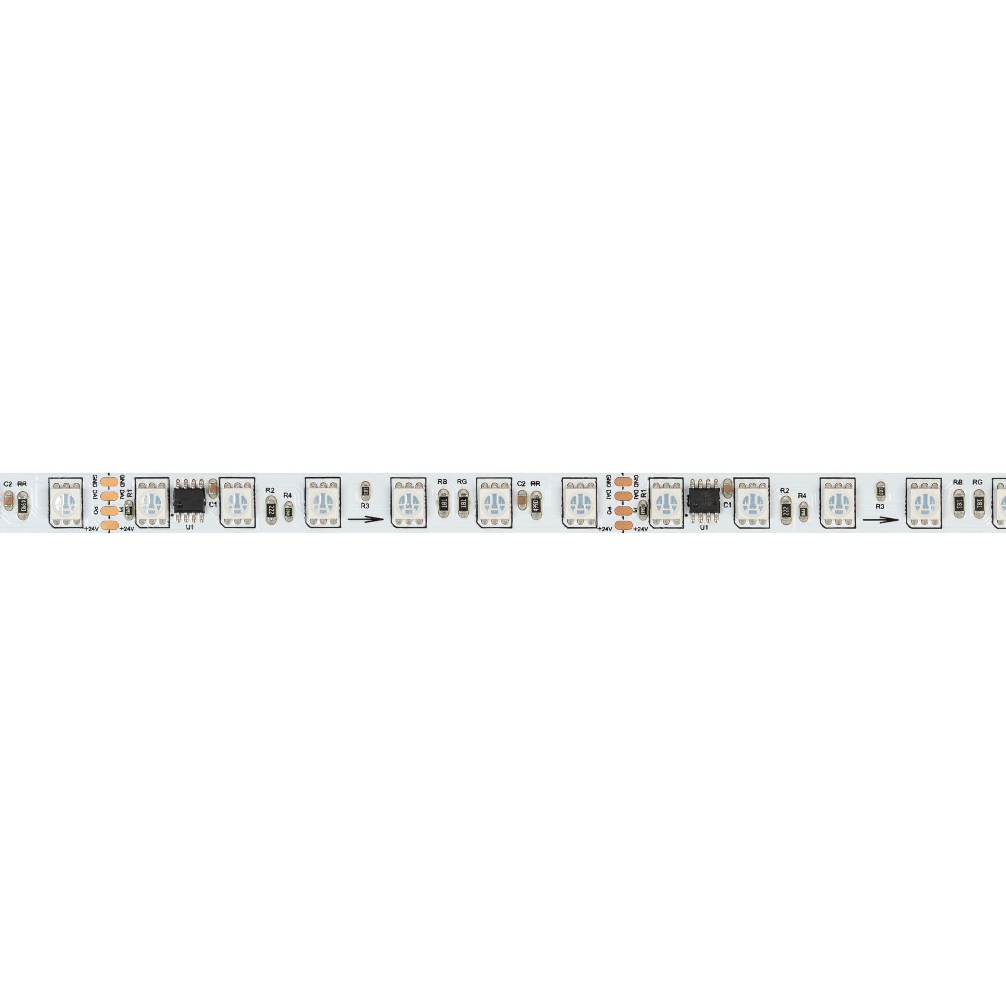 Светодиодная лента DMX-B72-10mm 24V RGB-PX6 (16 W/m, IP20, 5060, 5m) (Arlight, -) 037869 — фото 3