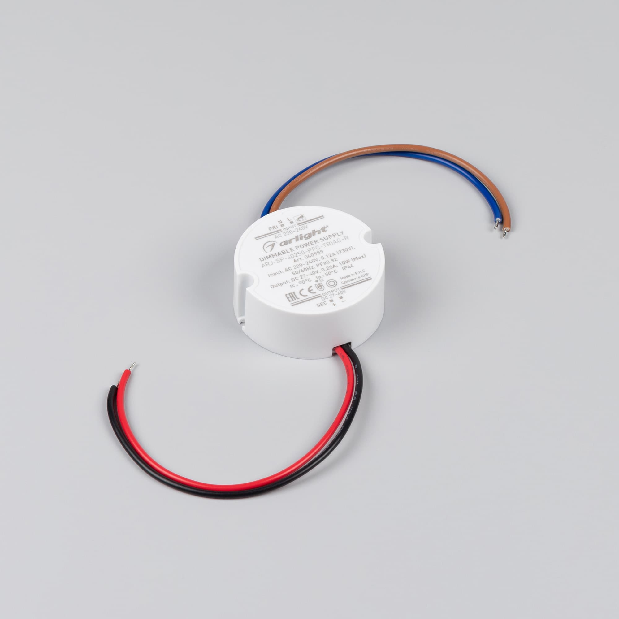Блок питания ARJ-SP-40250-PFC-TRIAC-R (10W, 27-40V, 250mA) (Arlight, IP44 Пластик, 5 лет) 040959 — фото 2