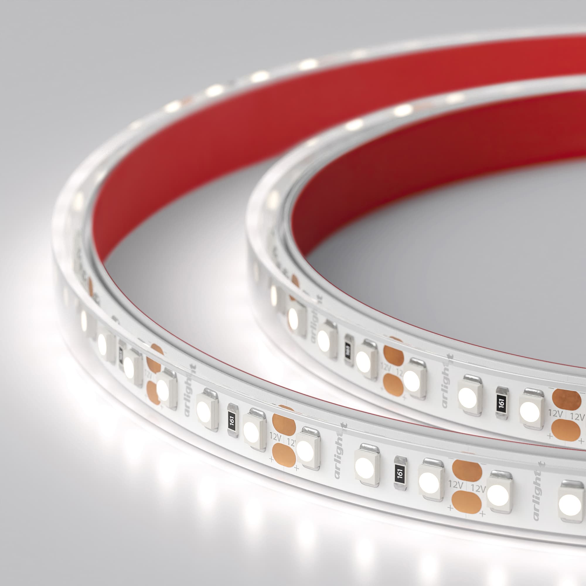 Светодиодная лента RTW 2-5000PGS 12V White 2x (3528, 600 LED, LUX) (Arlight, 9.6 Вт/м, IP67) 015011 — фото 3
