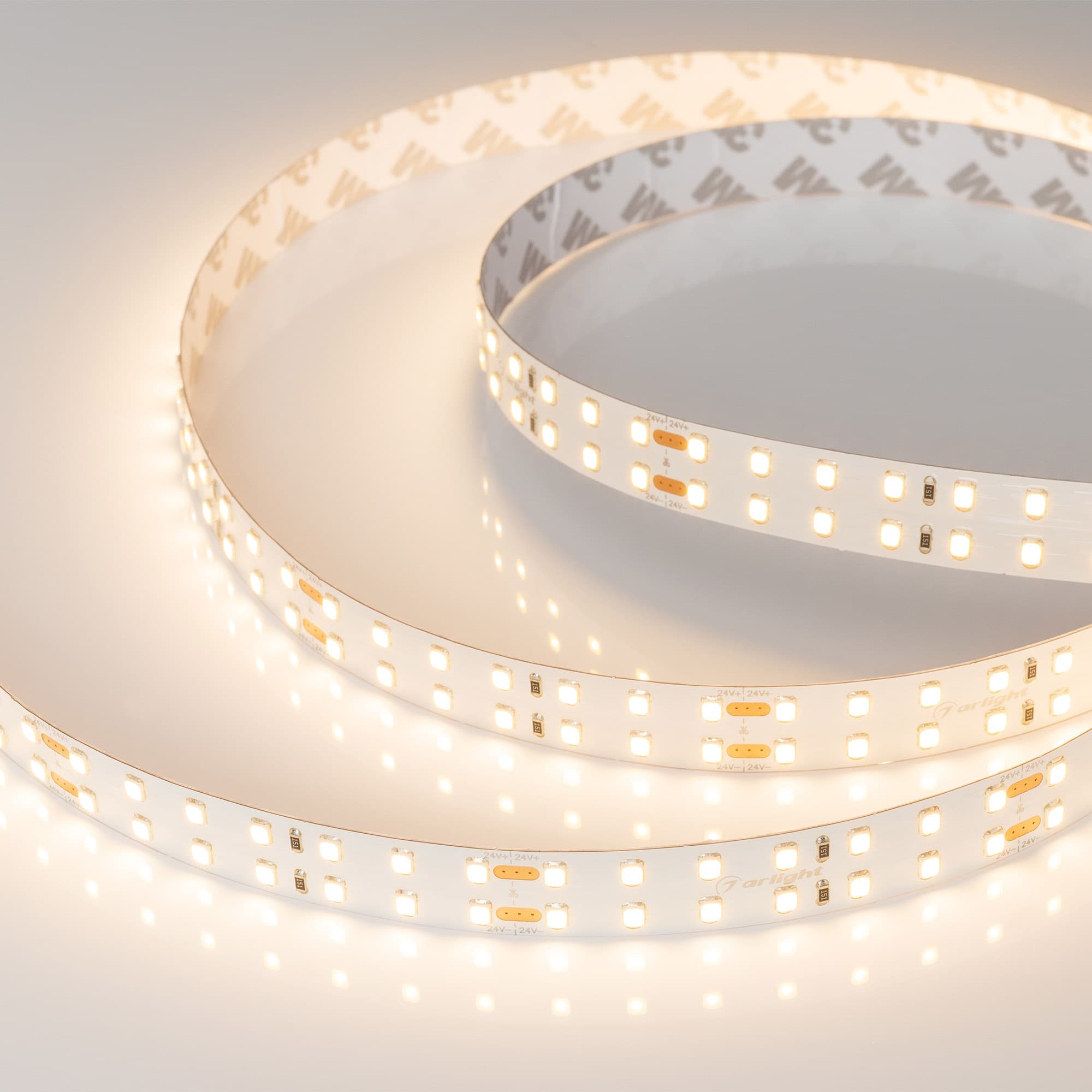 Светодиодная лента RT 2-5000 24V Warm3000 2x2 (2835, 980 LED, LUX) (Arlight, 20 Вт/м, IP20) 020389(B) — фото 1