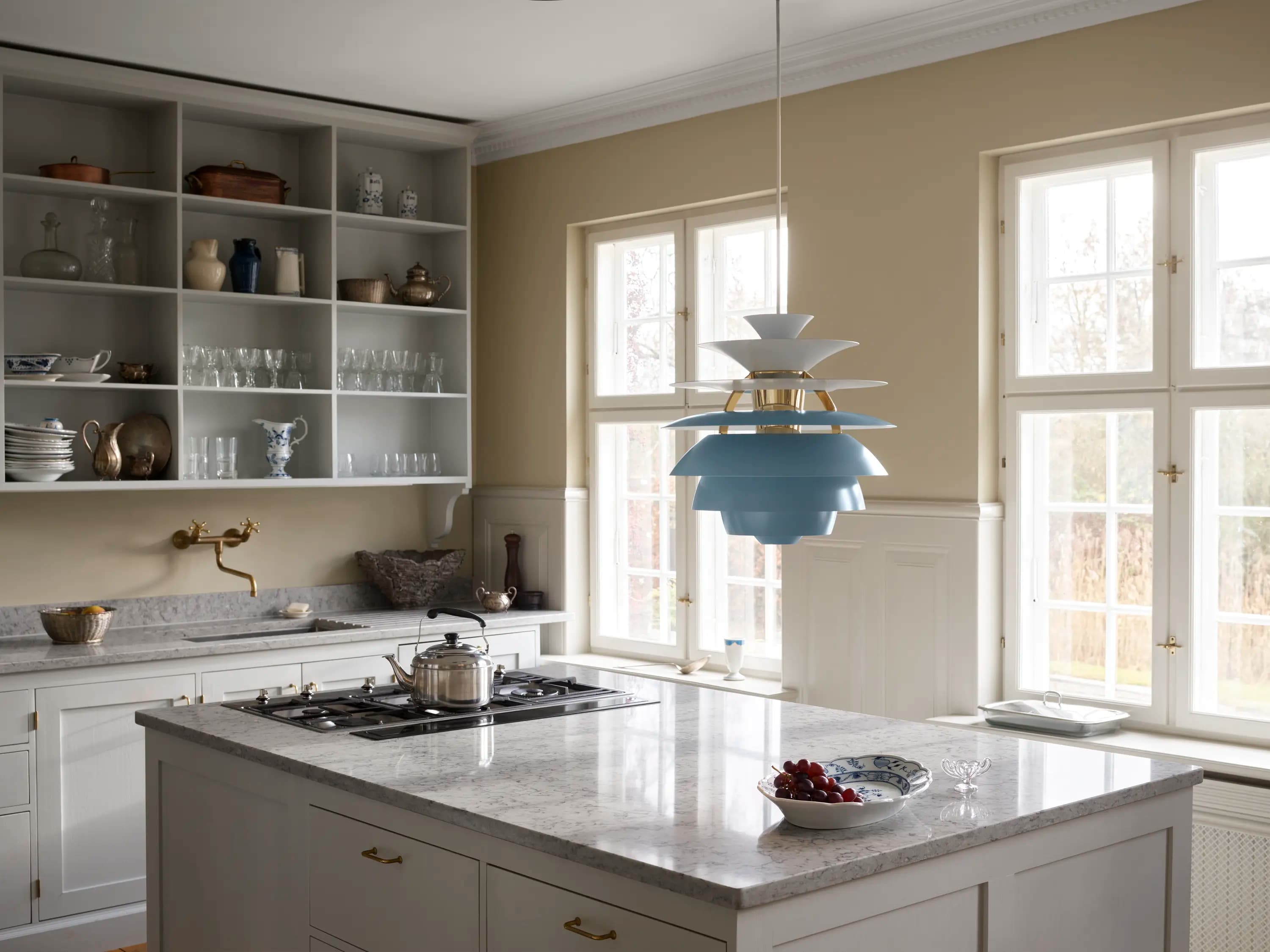 Louis Poulsen PH Snowball Dusty blue/brass metallised — фото 4