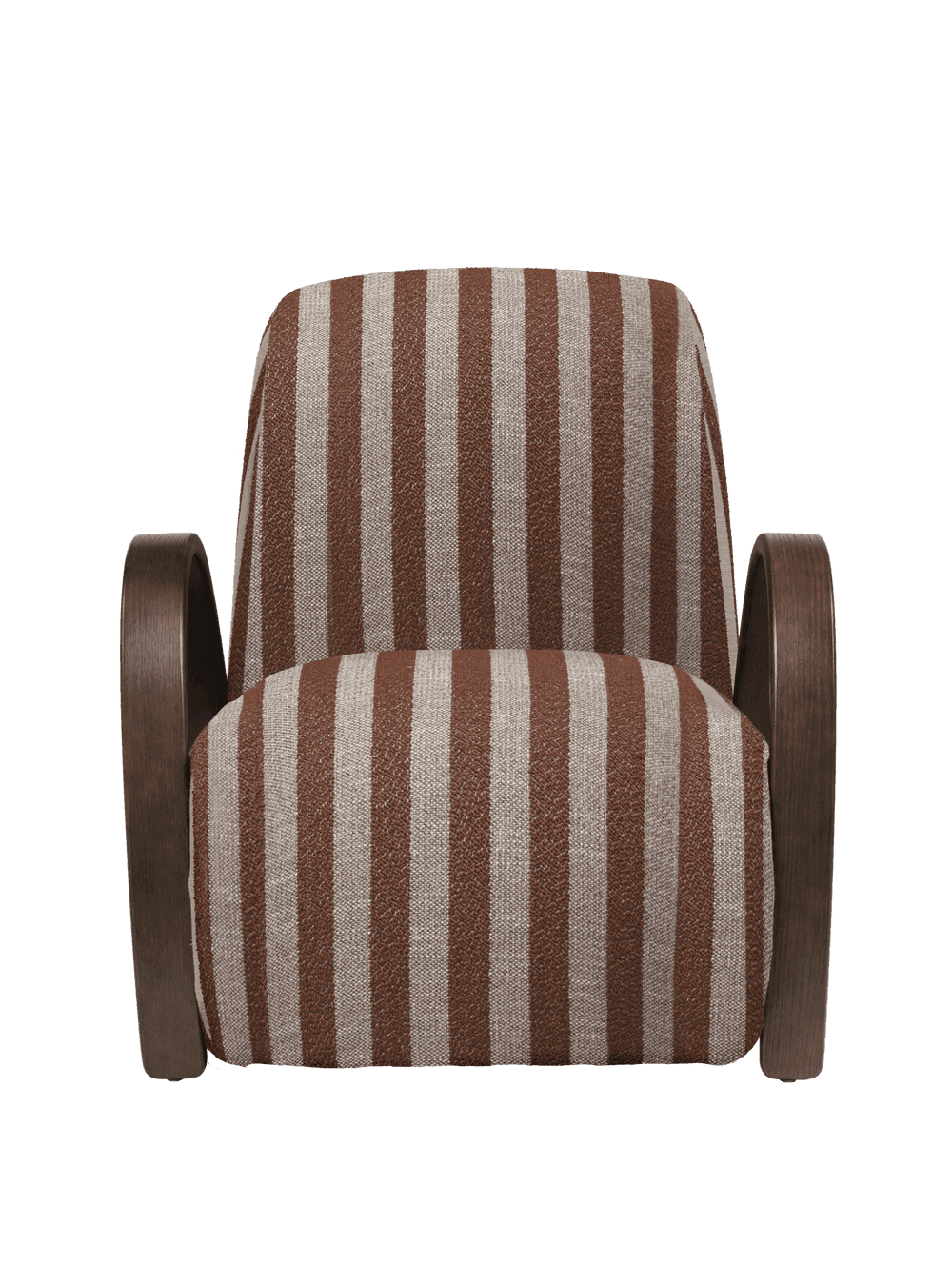 Ferm Living Buur Lounge Chair - Louisiana - Sand/Chocolate ferm LIVING — фото 3