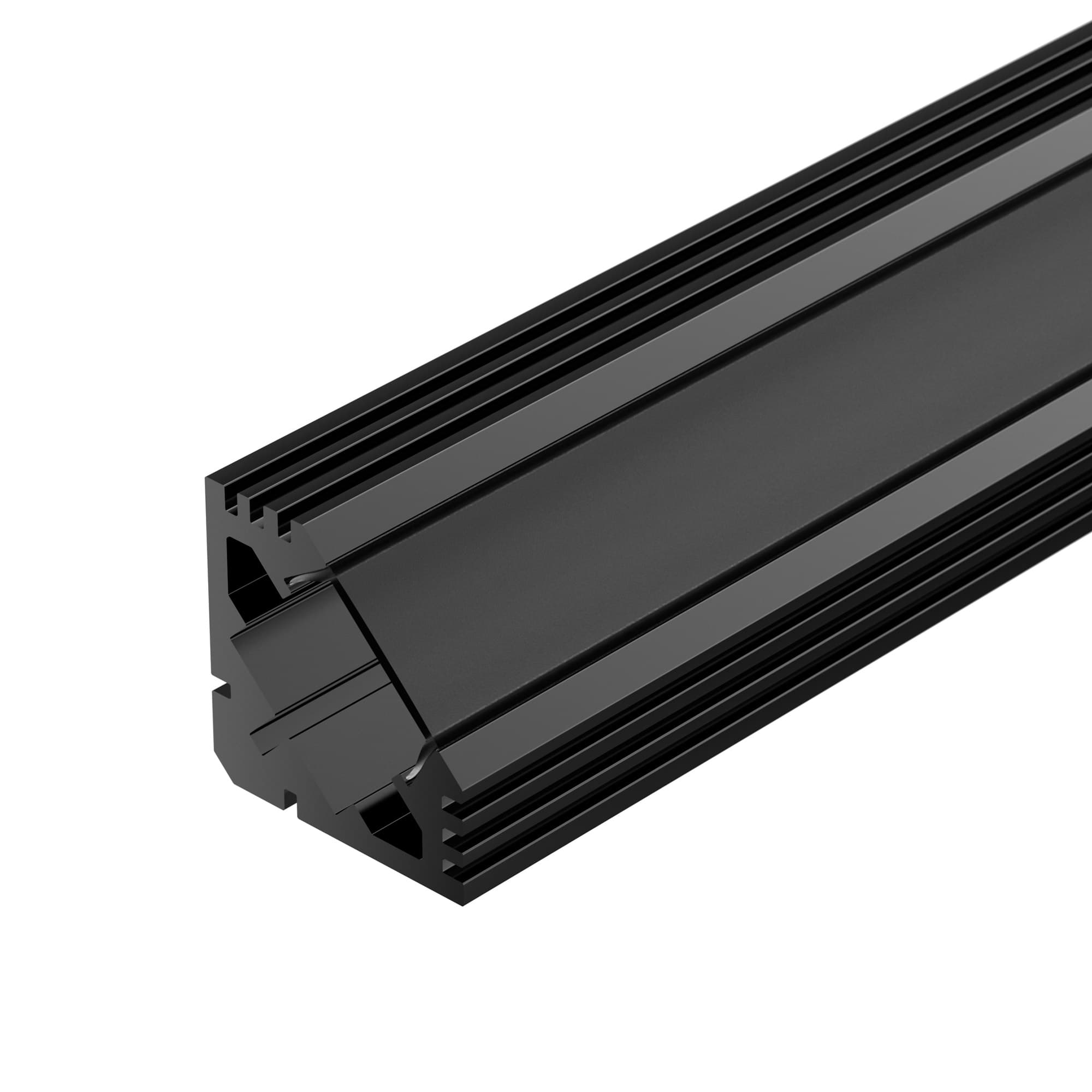 Профиль PDS45-T-2000 ANOD Black RAL9005 (Arlight, Алюминий) 020897 — фото 3
