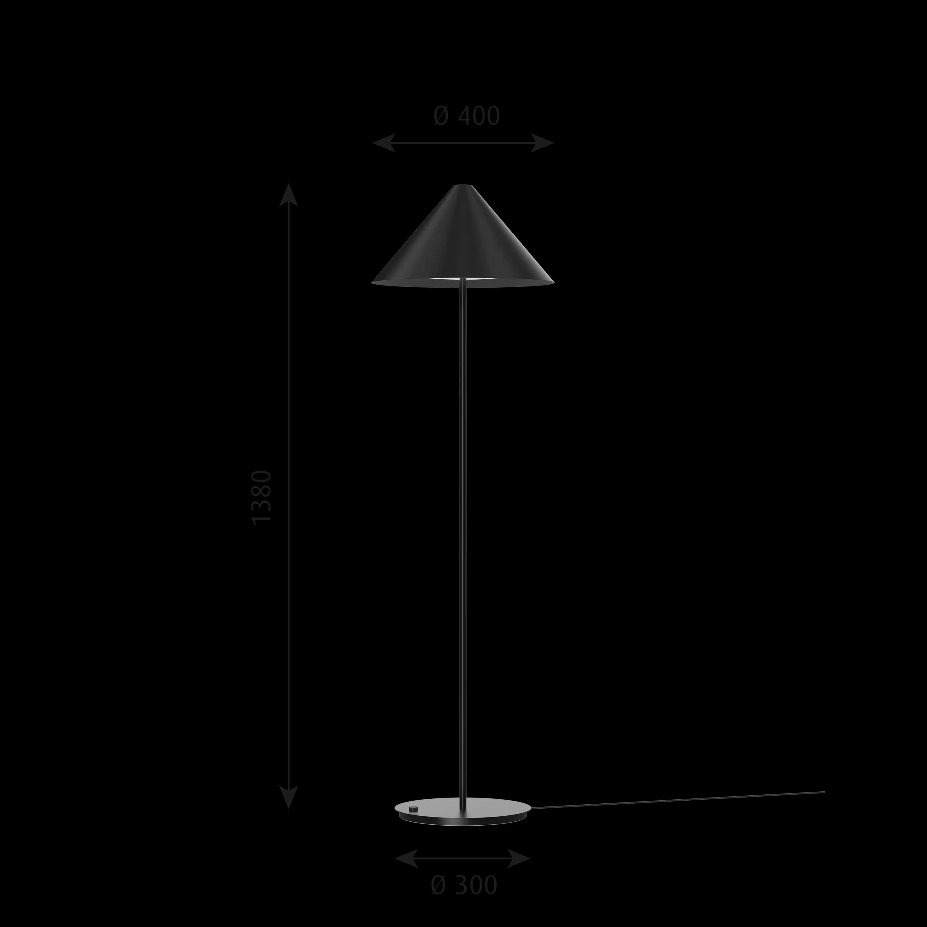 Louis Poulsen Keglen Floor Lamp Black — фото 6