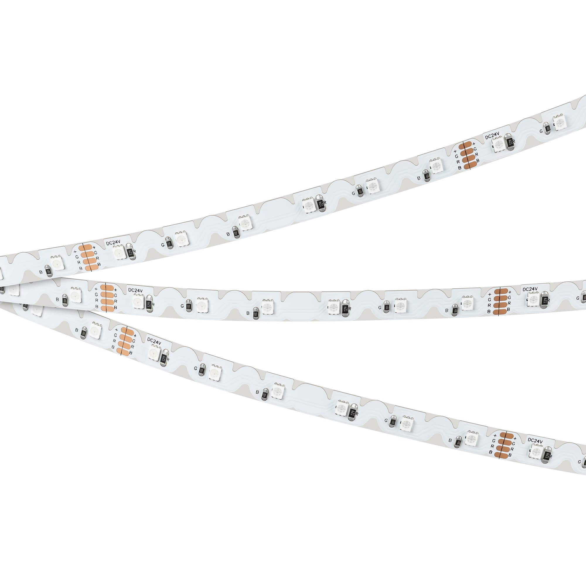 Светодиодная лента RZ-A60-8mm 24V RGB (8 W/m, IP20, 2835, 5m) (Arlight, -) 042909 — фото 5