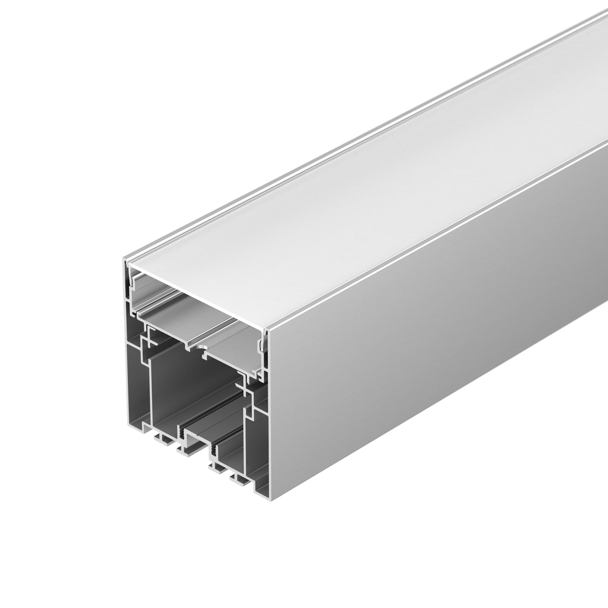 Профиль с экраном S2-LINE-7977-2500 ANOD+OPAL (Arlight, Алюминий) 021174 Arlight — фото 1