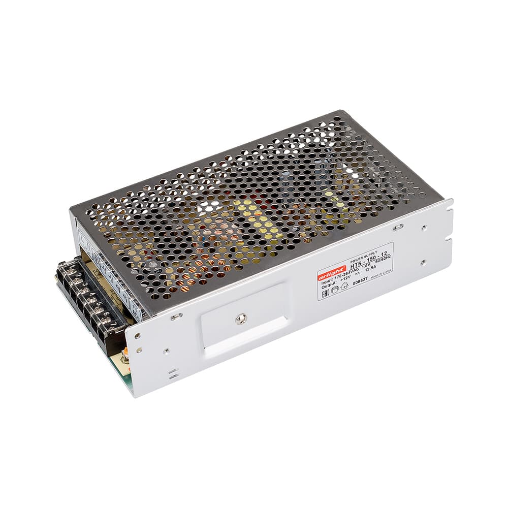 Блок питания HTS-150-12 (12V, 12.5A, 150W) (Arlight, IP20 Сетка, 3 года) 008837