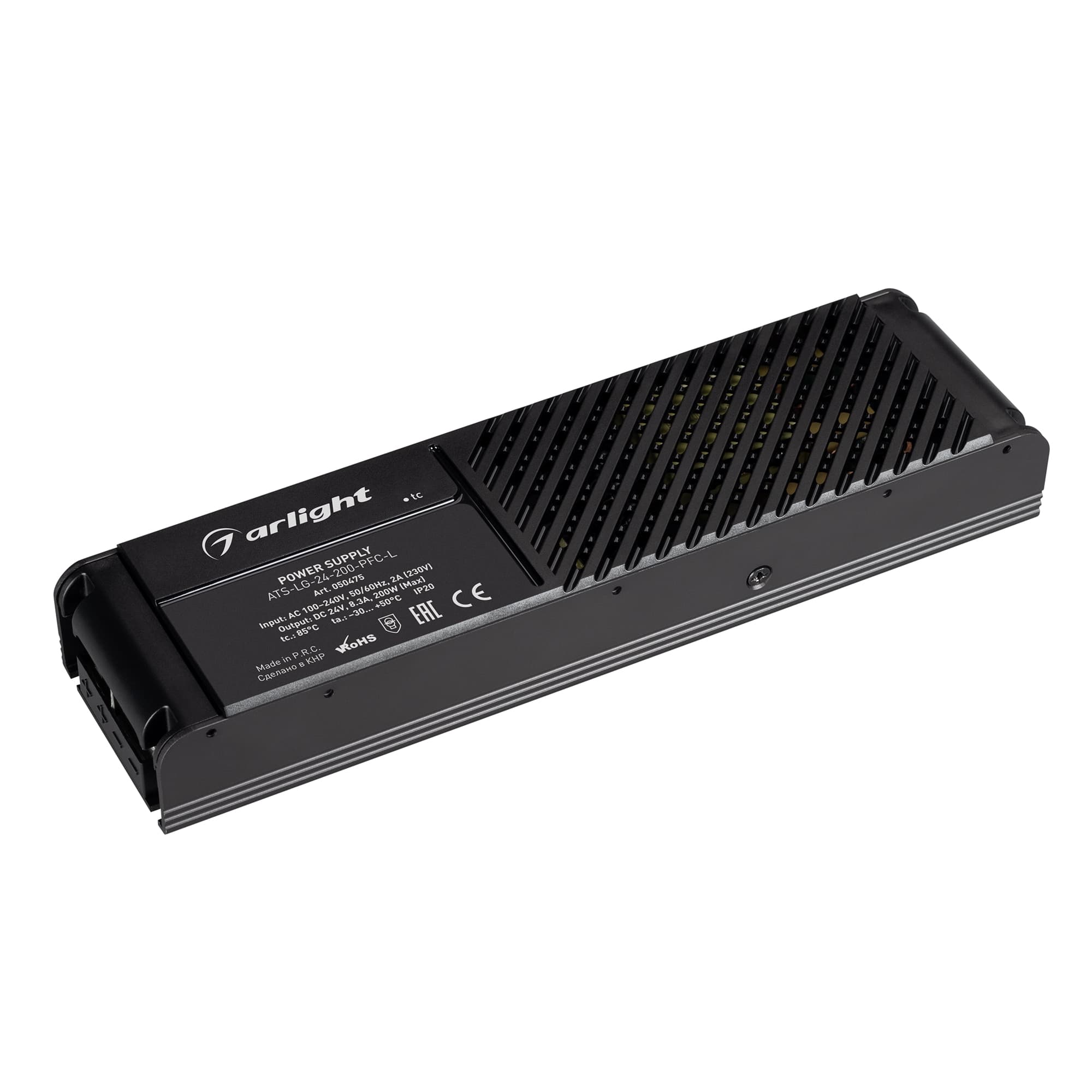Блок питания ATS-LG-24-200-PFC-L (24V, 8.3A, 200W) (Arlight, IP20 Сетка, 5 лет) 050475