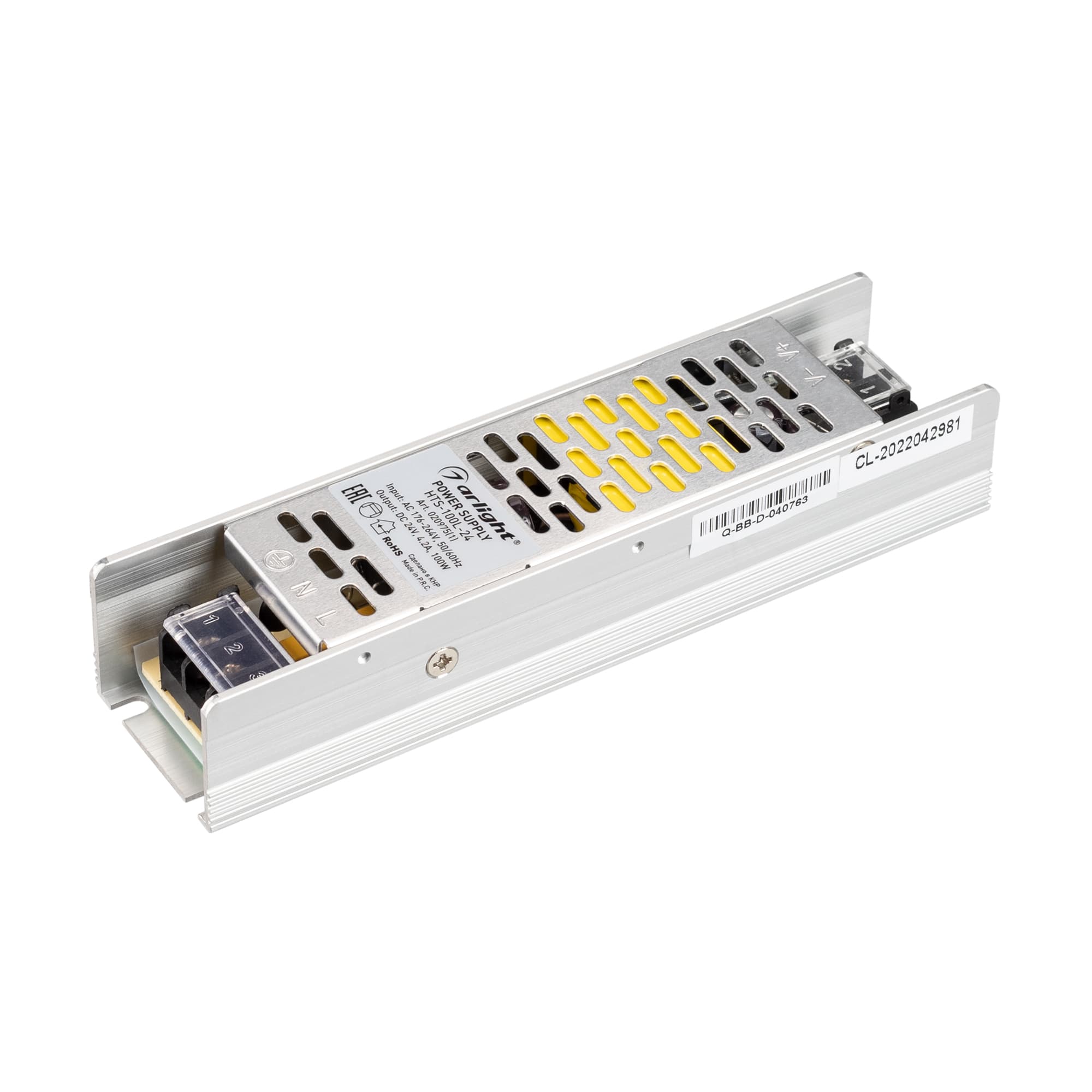 Блок питания HTS-100L-24 (24V, 4.2A, 100W) (Arlight, IP20 Сетка, 3 года) 020975(1) — фото 1