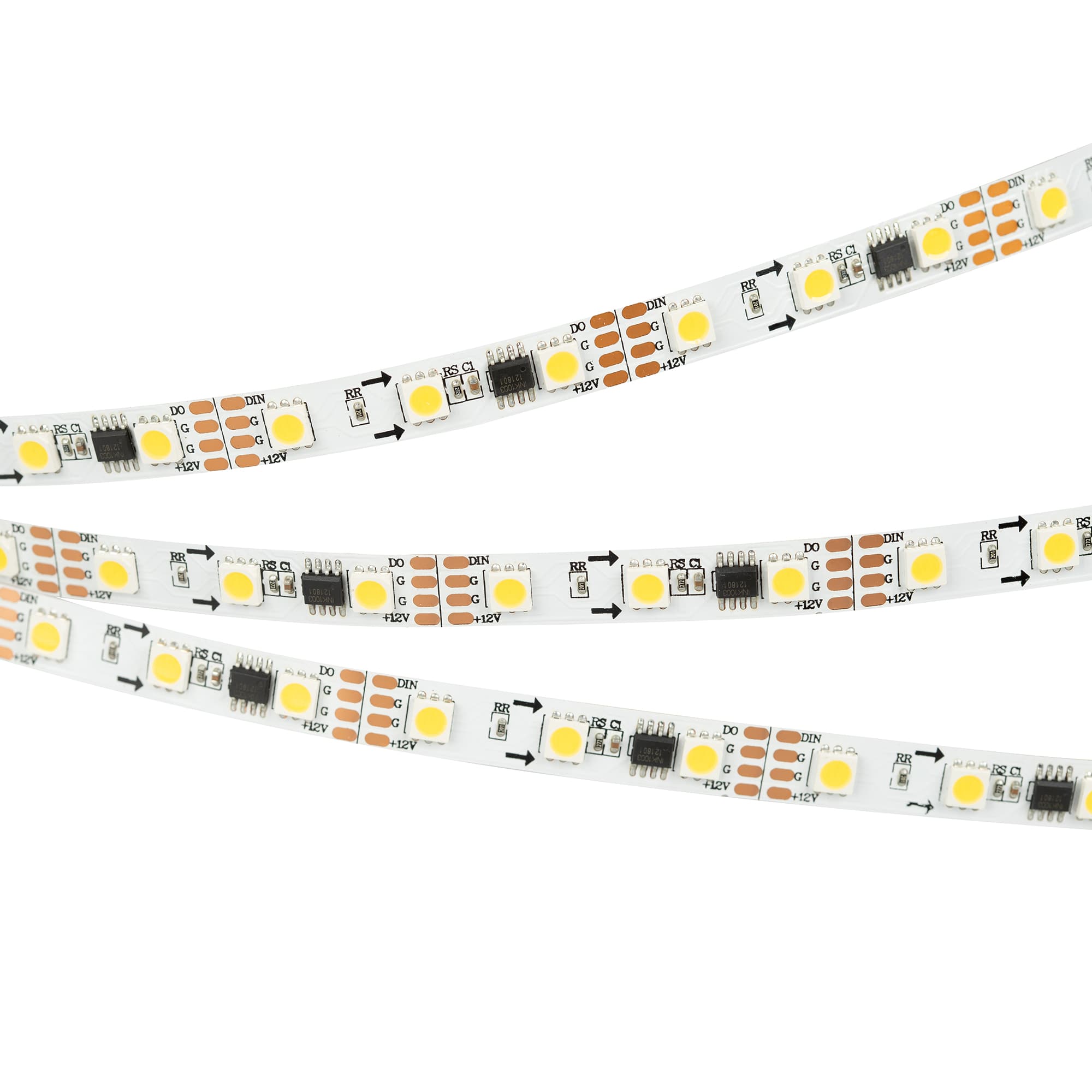 Светодиодная лента SPI-5000-5060-60 12V Cx3 Warm3000-Auto (10mm, 13.2W, IP20) (Arlight, Открытый, IP20) 027169(1) — фото 1