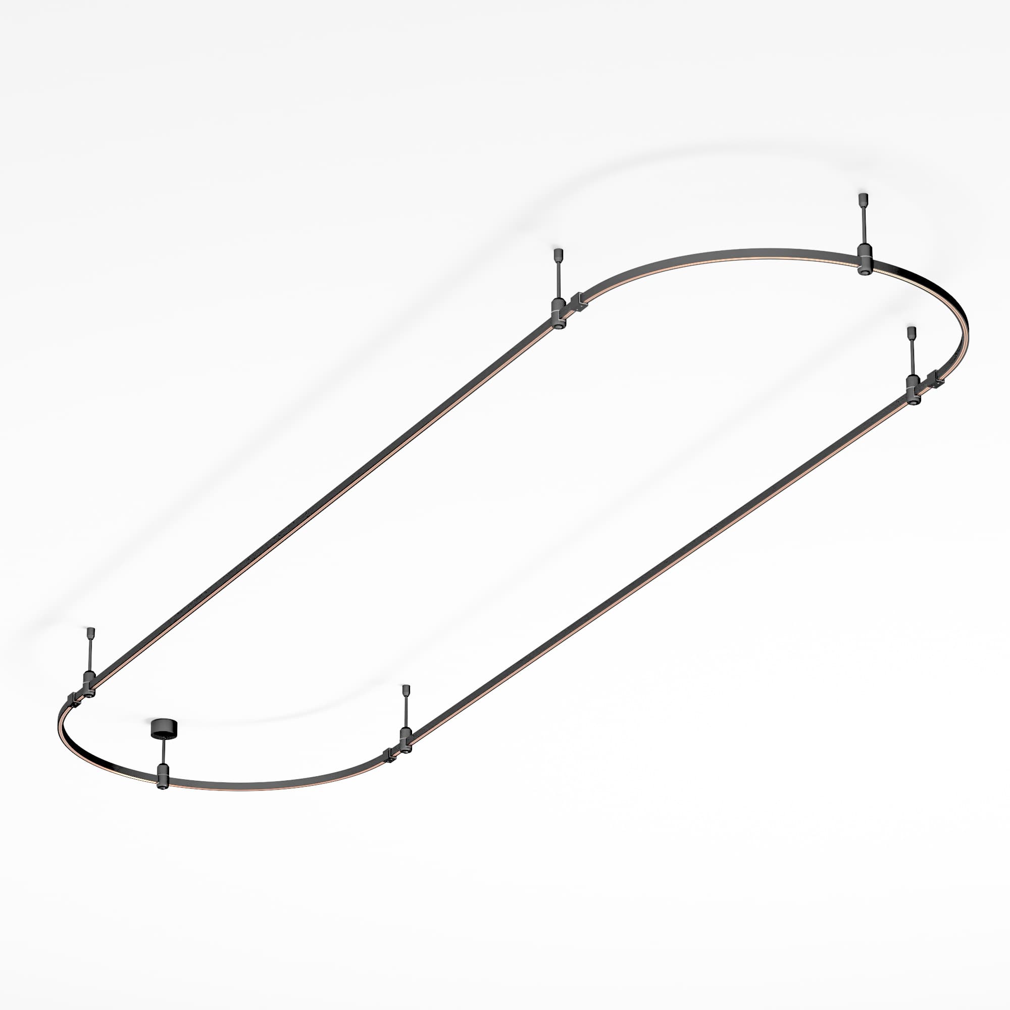 Основание ART-APRIORI-OVAL-ROD-200-3000x1000 (BK) (Arlight, IP20 Металл, 3 года) 048507