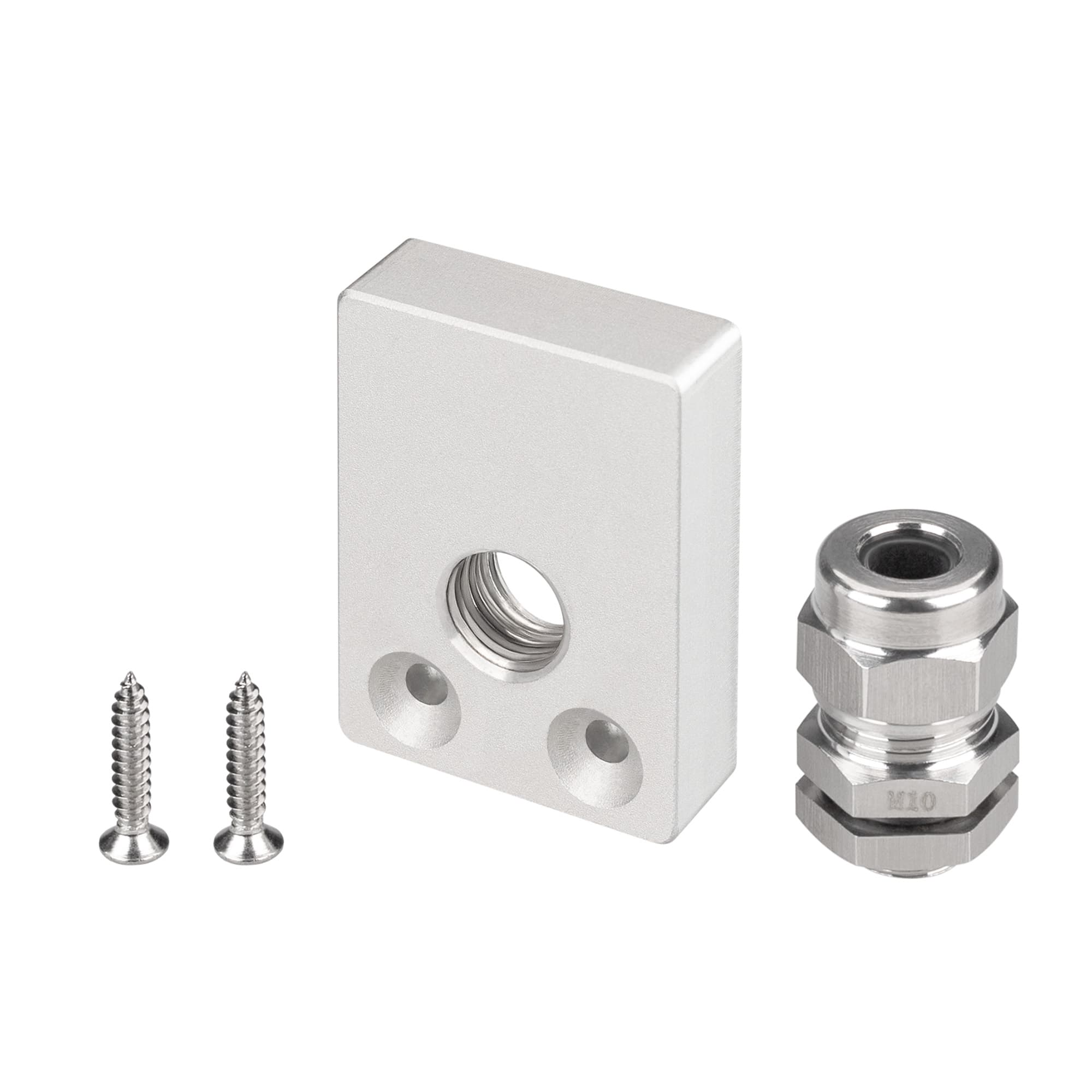 Заглушка ARH-FLOOR27-H28-SIDE с отверстием (Arlight, Металл) 038702 — фото 1