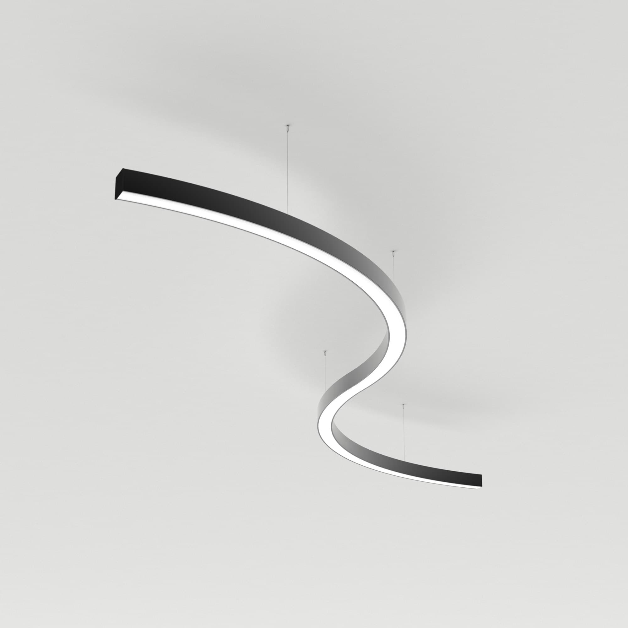 Светильник SP-LINE-HANG ARC-S3535-D1500-124W Day4000 (BLACK, 230V) (Arlight, Металл) 034057(1)