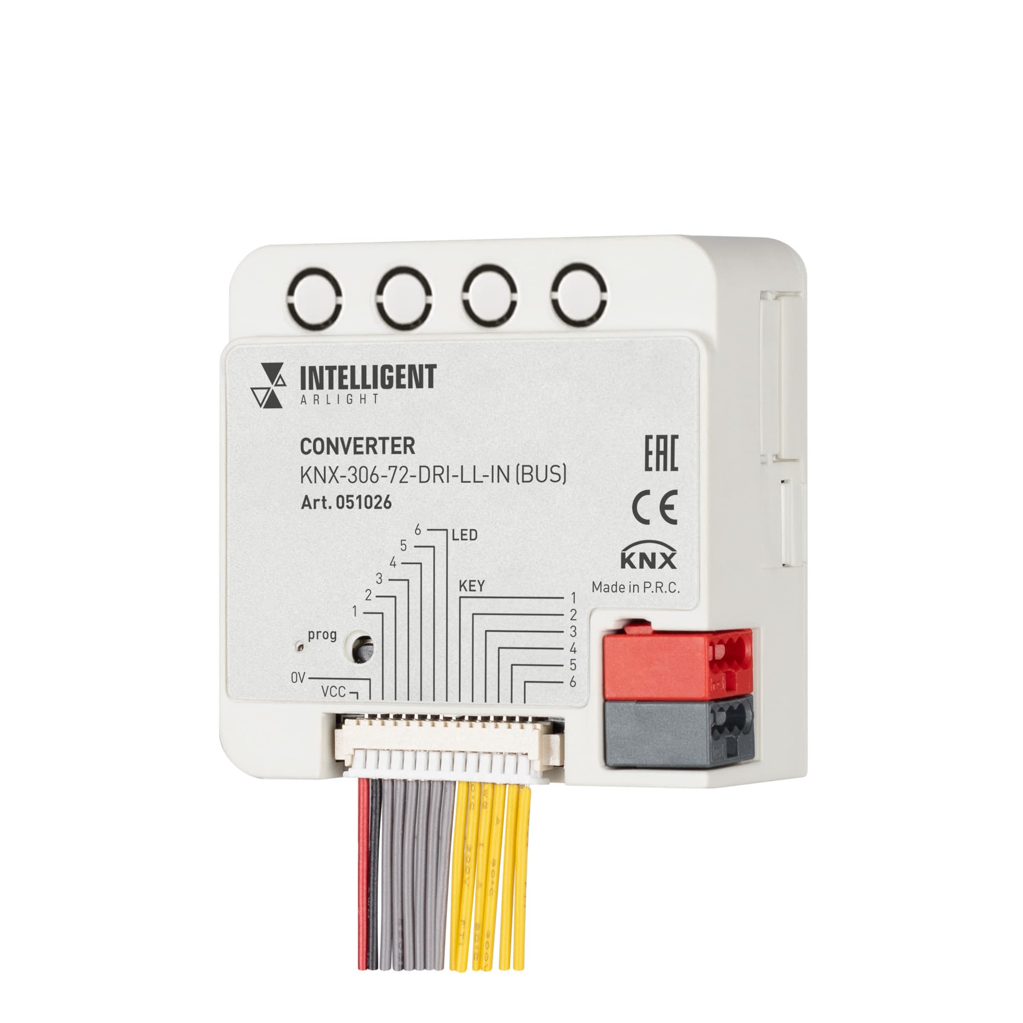 INTELLIGENT ARLIGHT Конвертер KNX-306-72-DRI-LL-IN (BUS) (IARL, IP20 Пластик, 2 года) 051026 Arlight