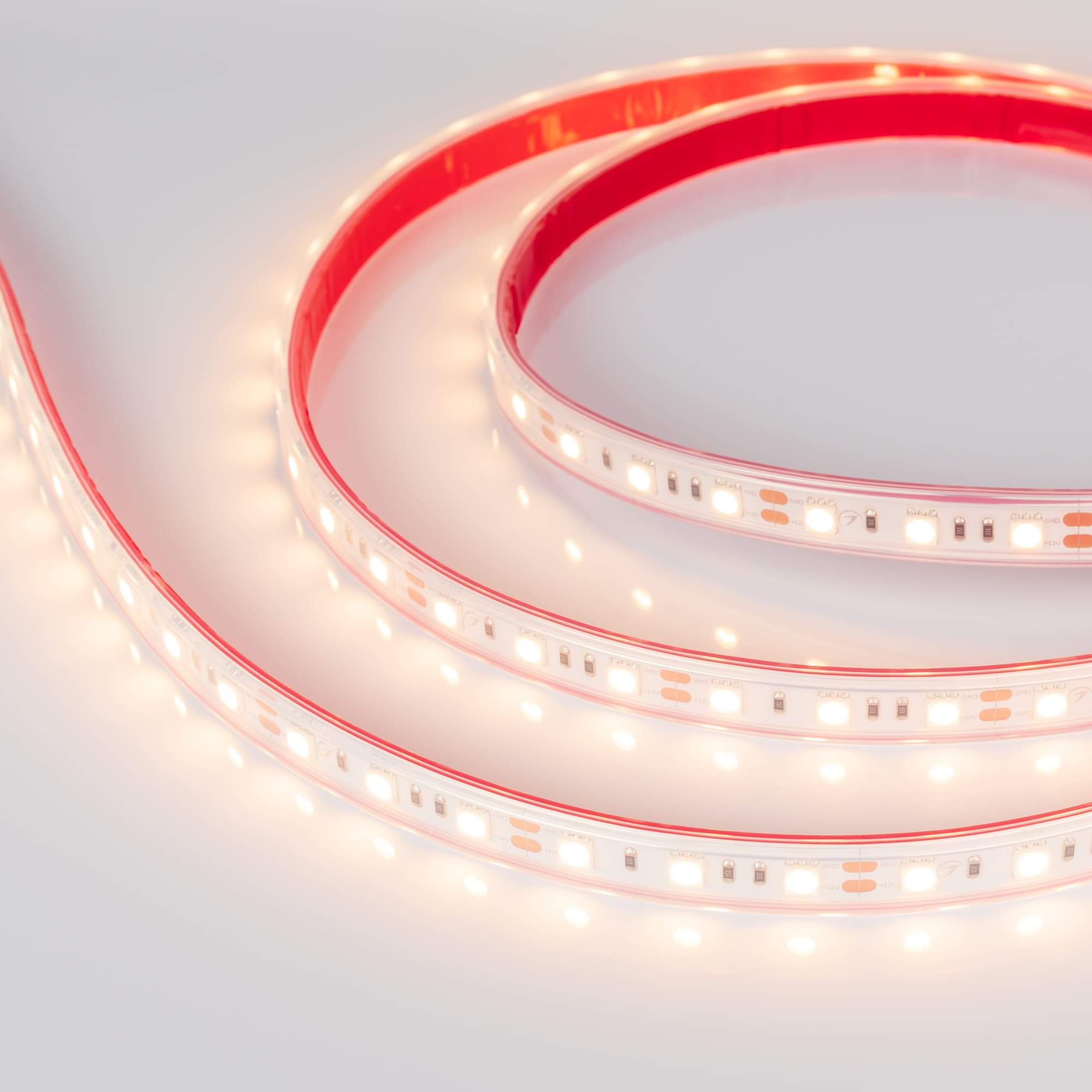 Светодиодная лента RTW 2-5000P 12V Warm2700 2x (5060, 300 LED, LUX) (Arlight, 14.4 Вт/м, IP66) 012385 — фото 2