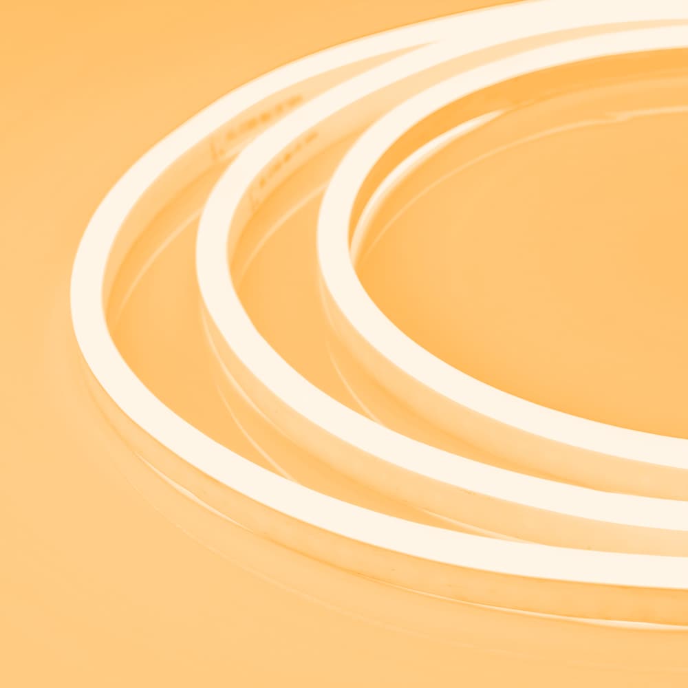 Гибкий неон ARL-NEON-1608PH-SIDE 24V Amber (Arlight, 8 Вт/м, IP65) 030880