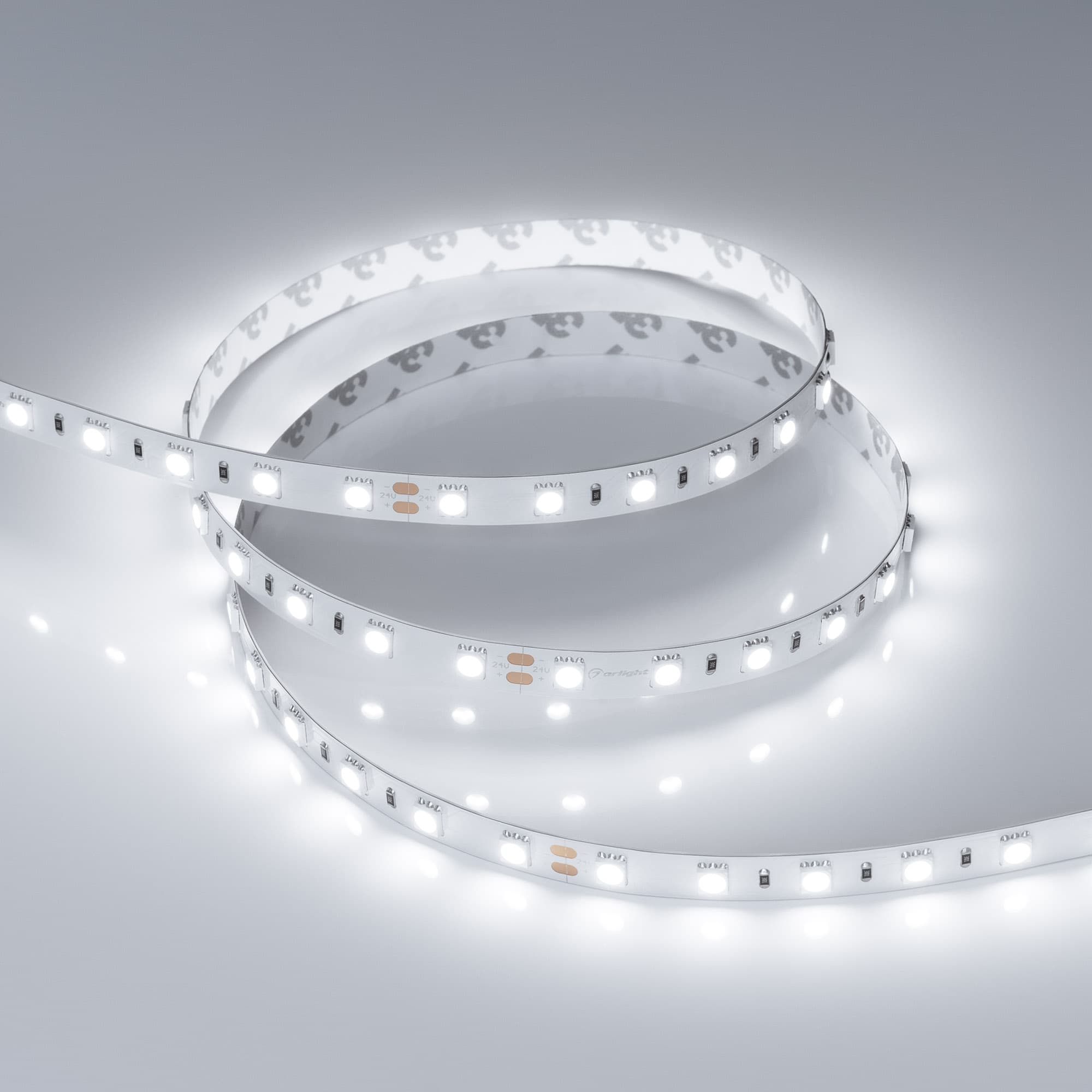Светодиодная лента RT-B60-10mm 24V White6000 (14.4 W/m, IP20, 5060, 5m) (Arlight, 14.4 Вт/м, IP20) 008829(2) — фото 3