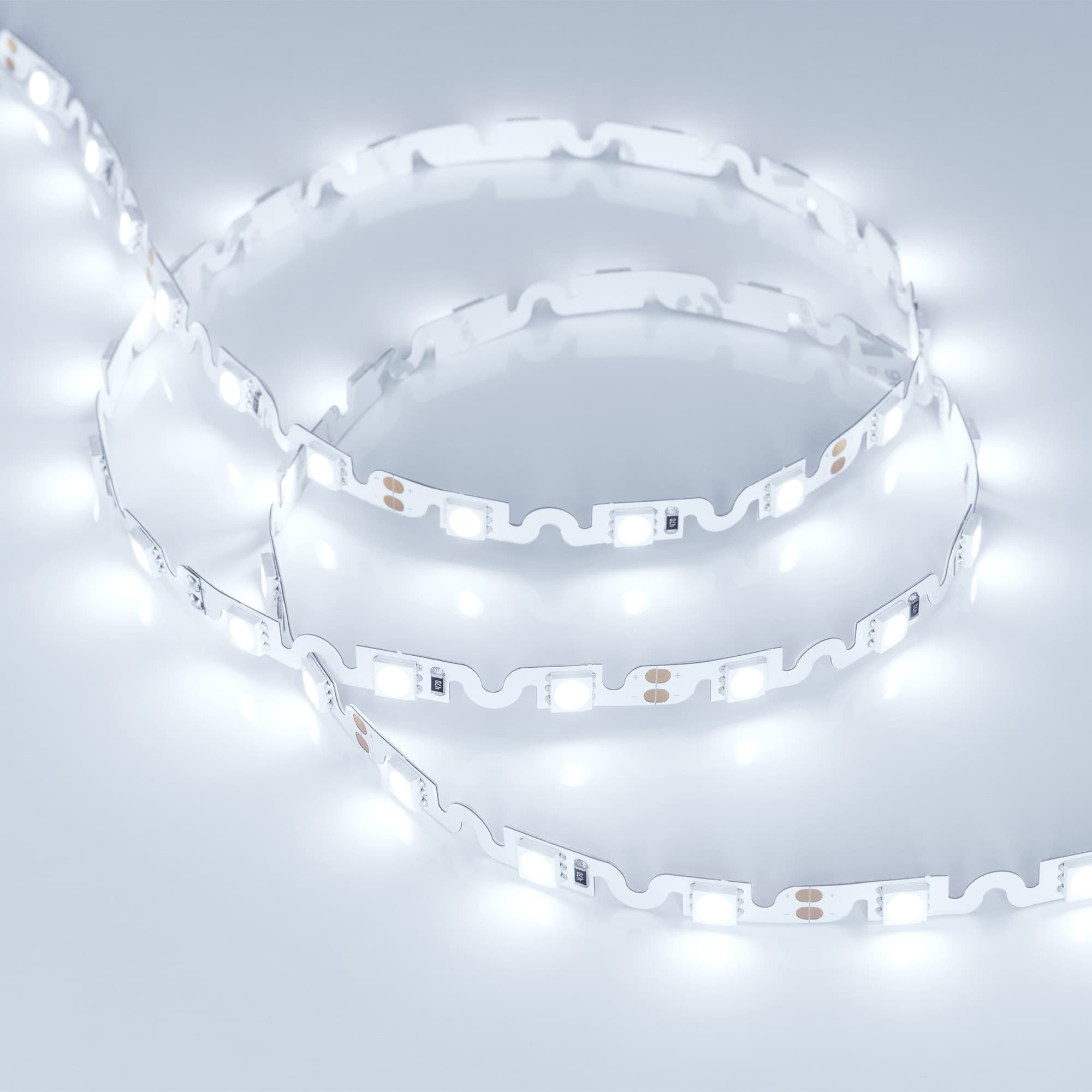 Светодиодная лента RZ 2-5000 12V Cool 8K 2x (5060, 240 LED, Wave) (Arlight, 11.5 Вт/м, IP20) 018220 — фото 2