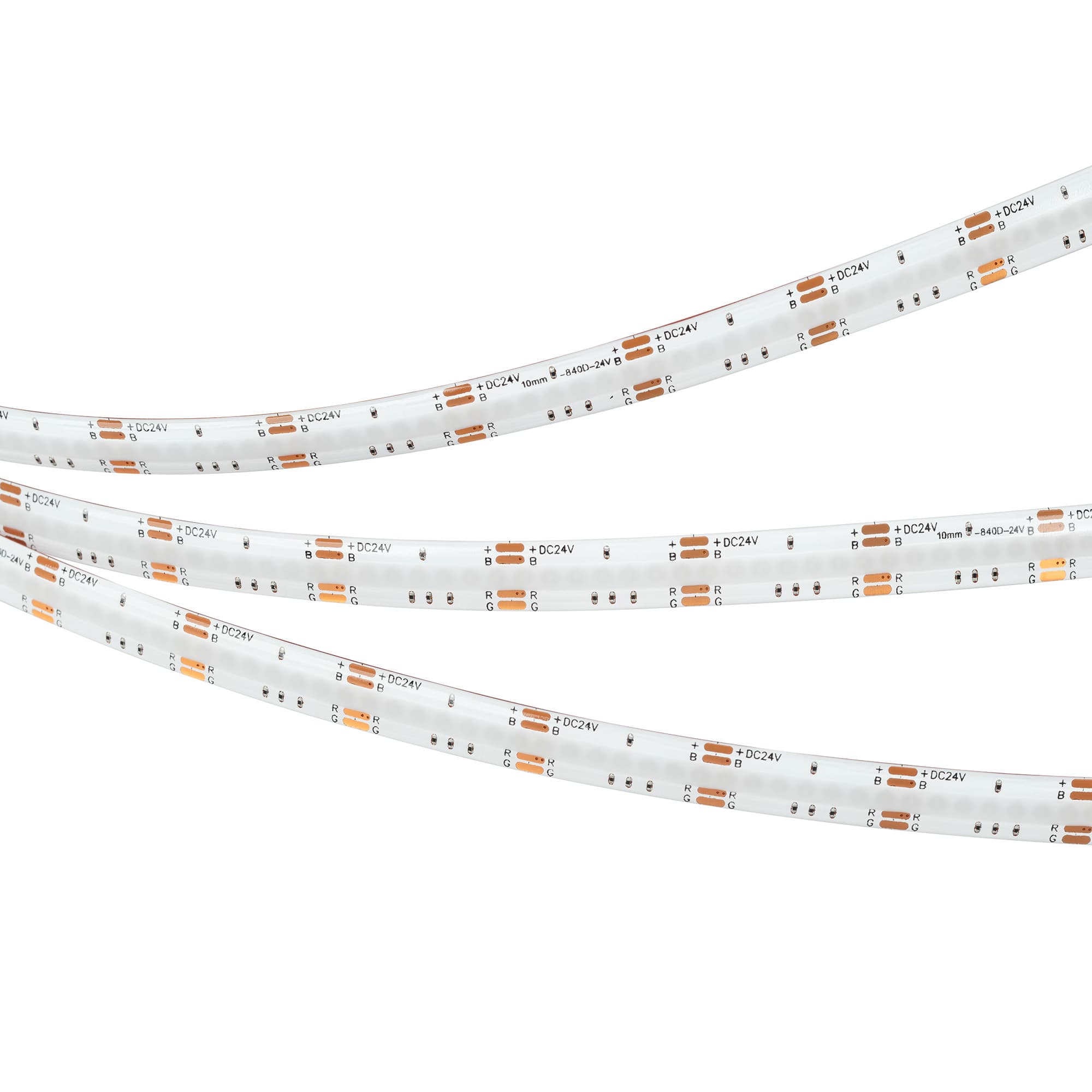 Светодиодная лента герметичная COB-SE-X840-10mm 24V RGB (16 W/m, IP65, CSP, 5m) (Arlight, -) 041390 — фото 3