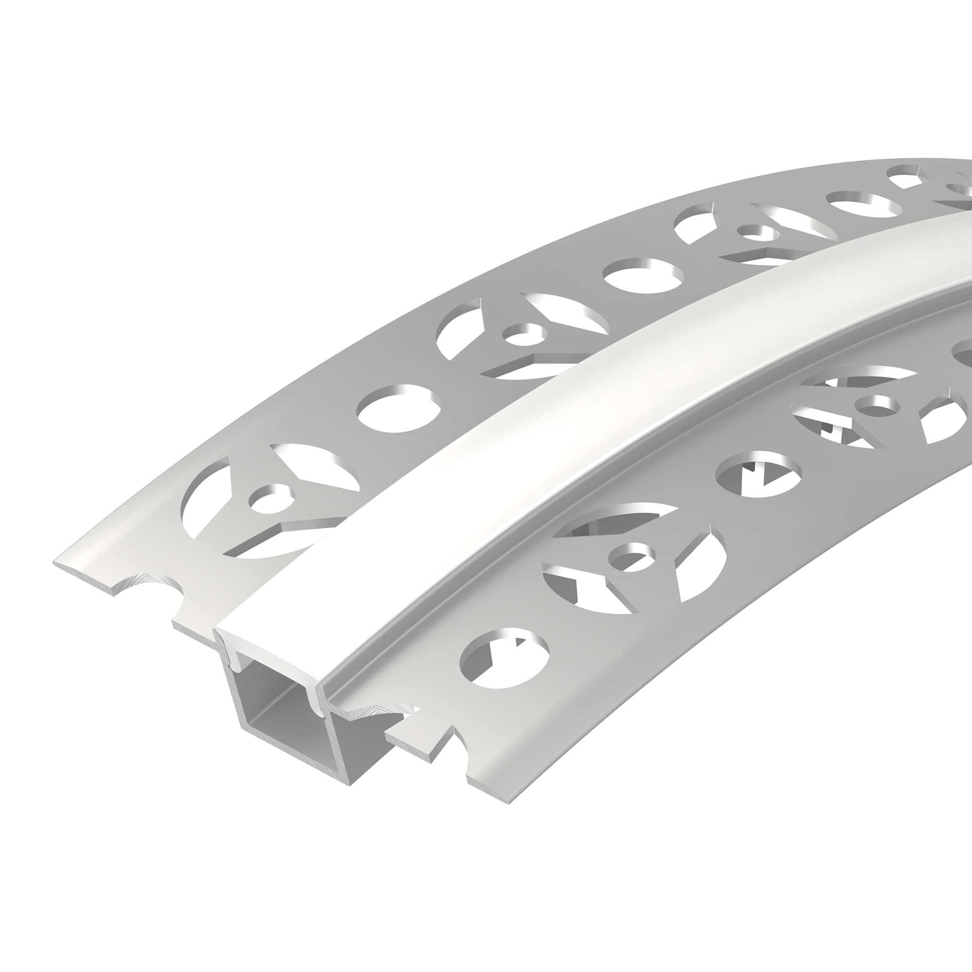 Профиль FANTOM-BENT-W12-TOP-2000 ANOD (Arlight, Алюминий) 040327(1) — фото 1