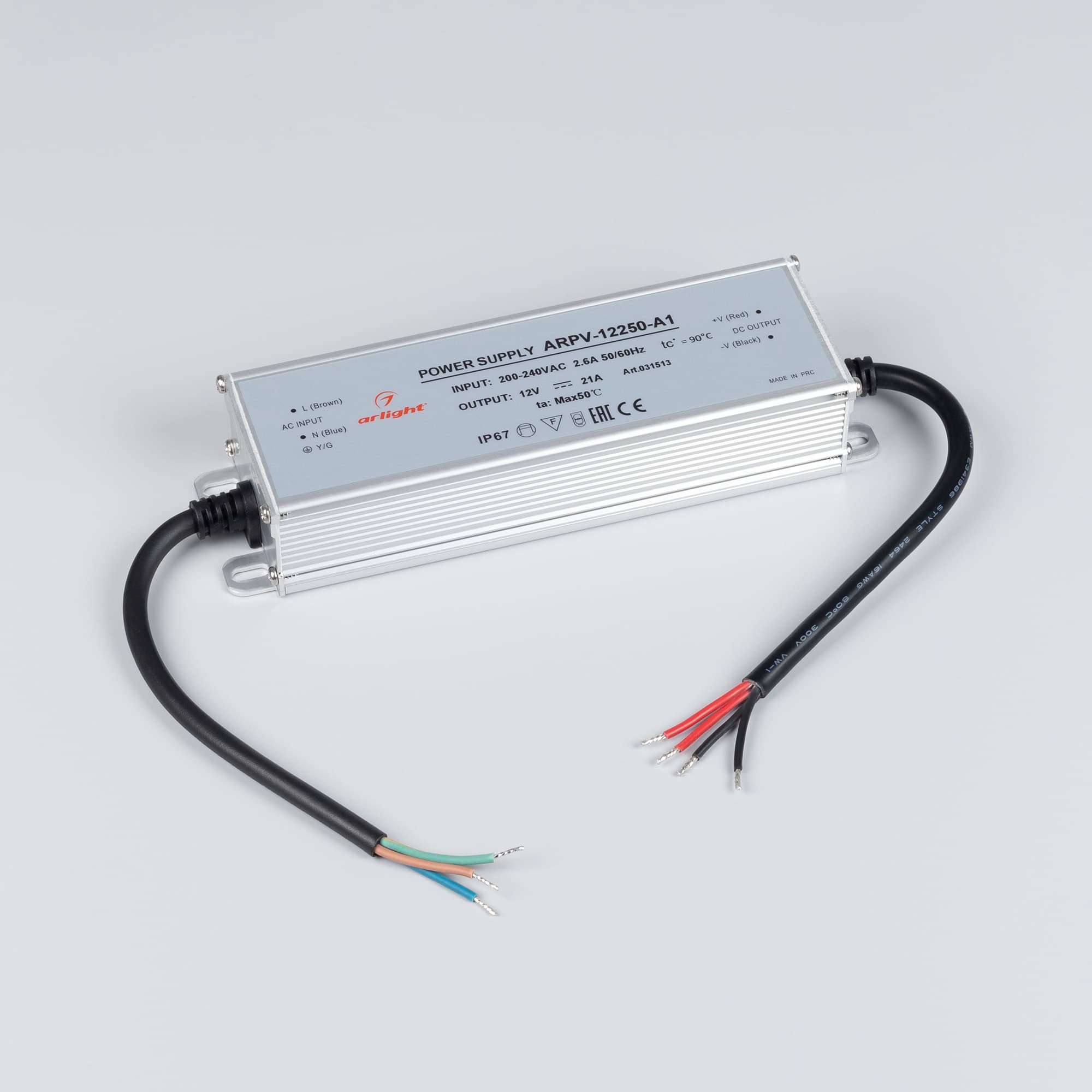 Блок питания ARPV-12250-A1 (12V, 21A, 252W) (Arlight, IP67 Металл, 3 года) 031513 — фото 2