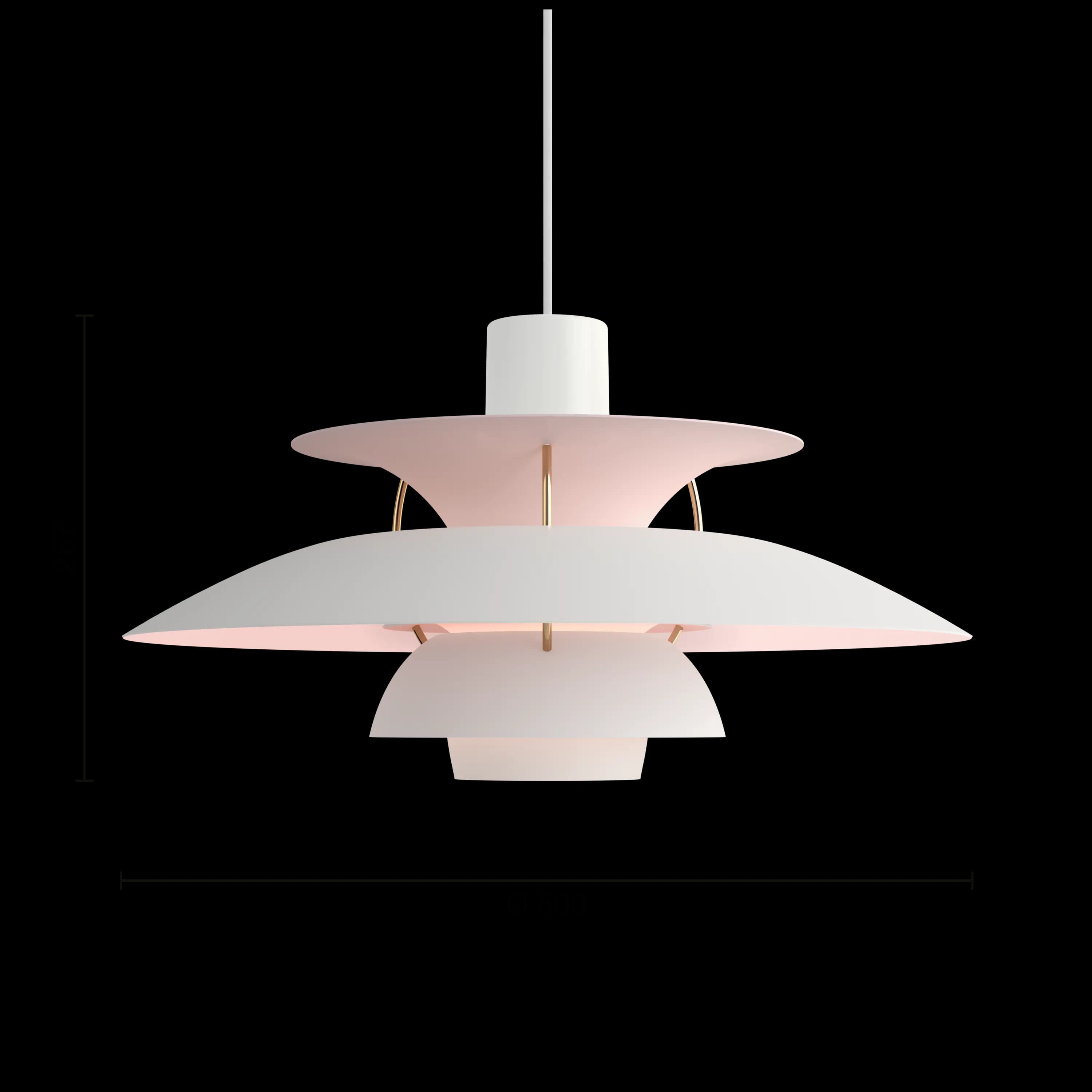 Louis Poulsen PH 5 Anniversary Edition Matte white/pale rose — фото 9