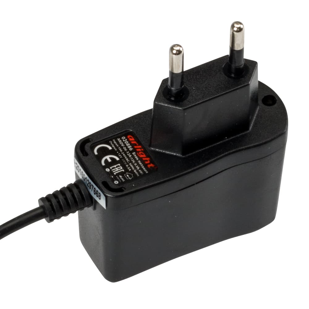 Блок питания ARDV-06-12A (12V, 0,5A, 6W) (Arlight, Адаптер, 2 года) 020886 Arlight