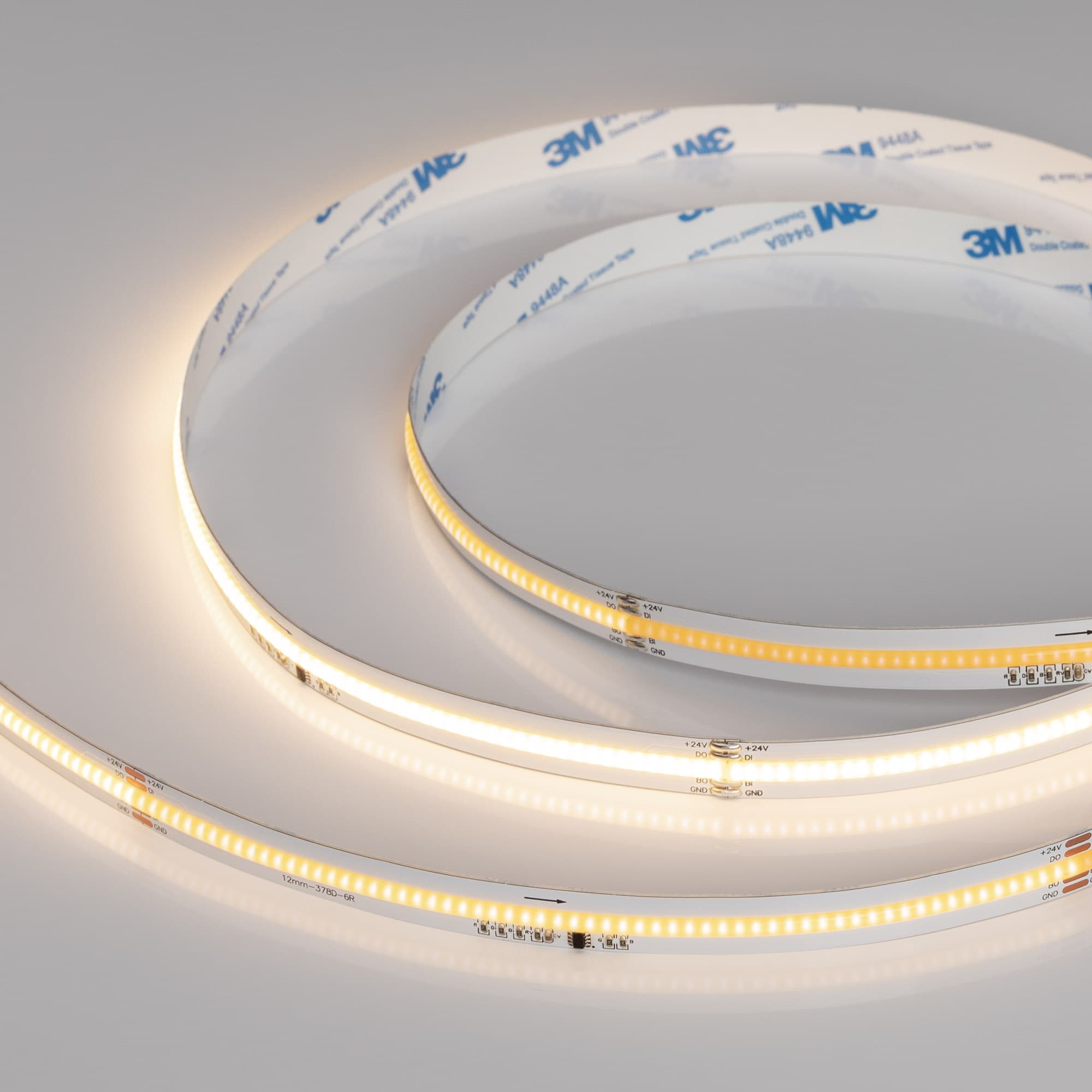 Светодиодная лента SPI-COB-X378-12mm 24V Warm3000-PX63-BPT (7 W/m, IP20, 5m) (Arlight, бегущий огонь) 041736 — фото 1