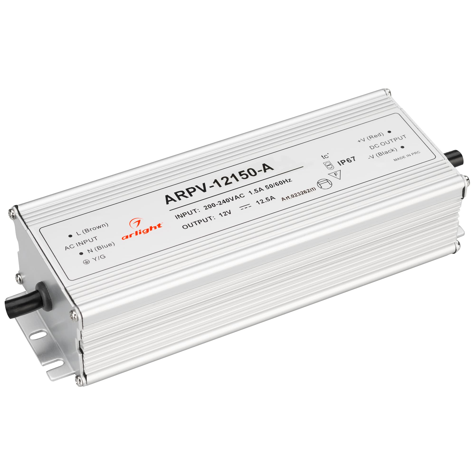 Блок питания ARPV-12150-A (12V, 12.5A, 150W) (Arlight, IP67 Металл, 3 года) 023262(1) — фото 1