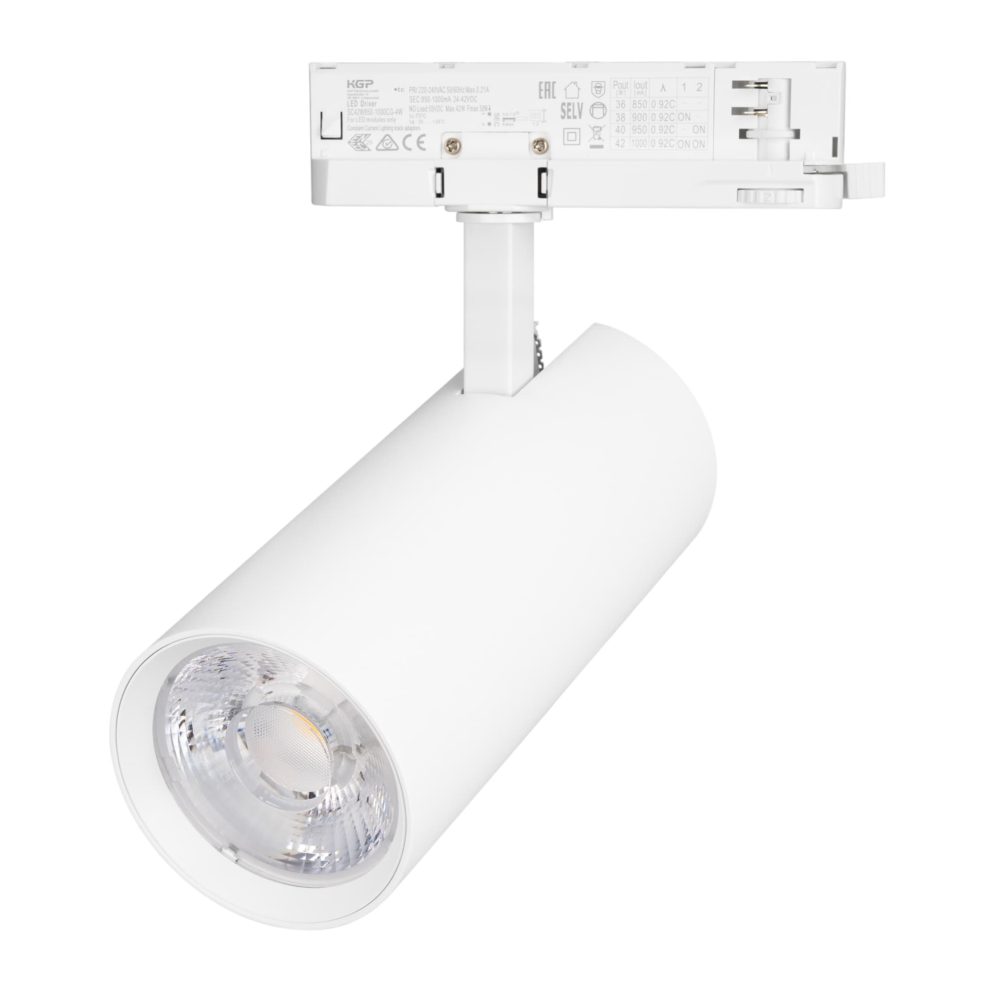 Светильник LGD-GERA-4TR-R90-40W Warm3000 (WH, 15 deg, 230V) (Arlight, IP20 Металл, 5 лет) 055162