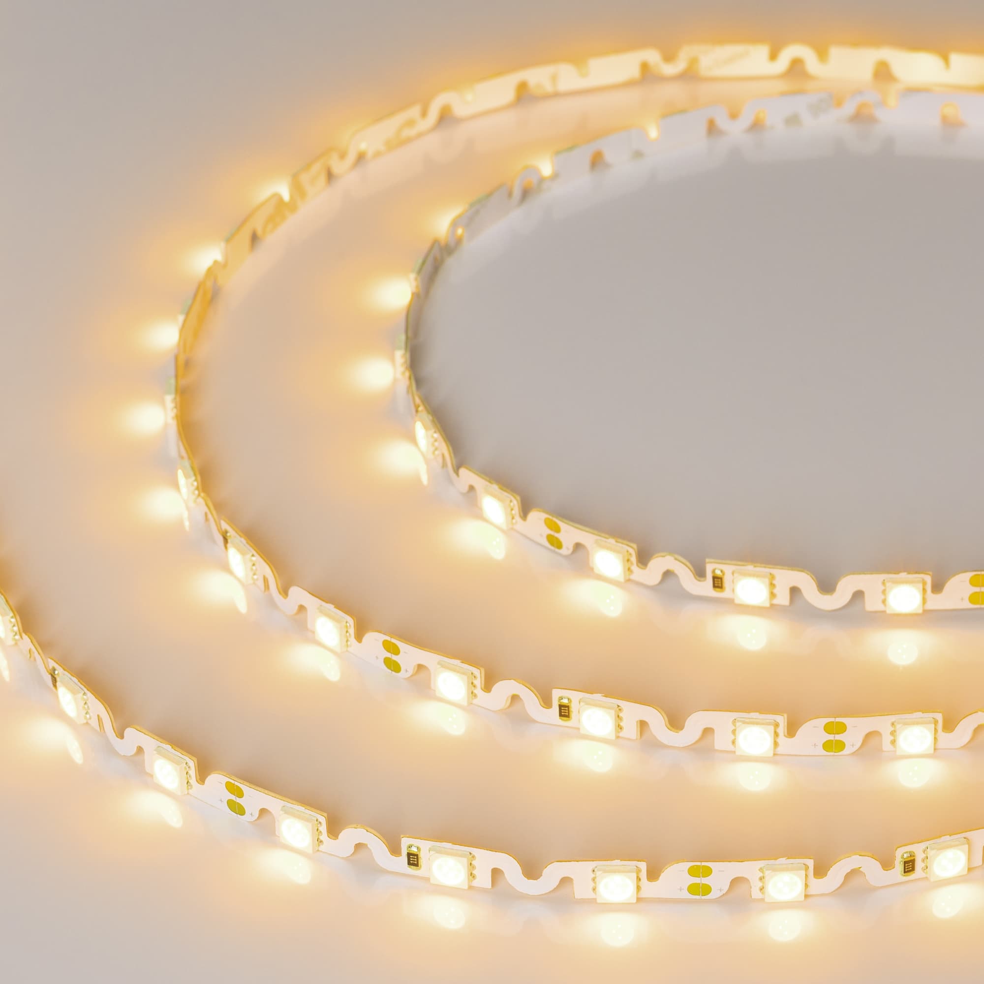 Светодиодная лента RZ 2-5000 12V Yellow 2x (5060, 240 LED, Wave) (Arlight, 11.5 Вт/м, IP20) 018216 — фото 4