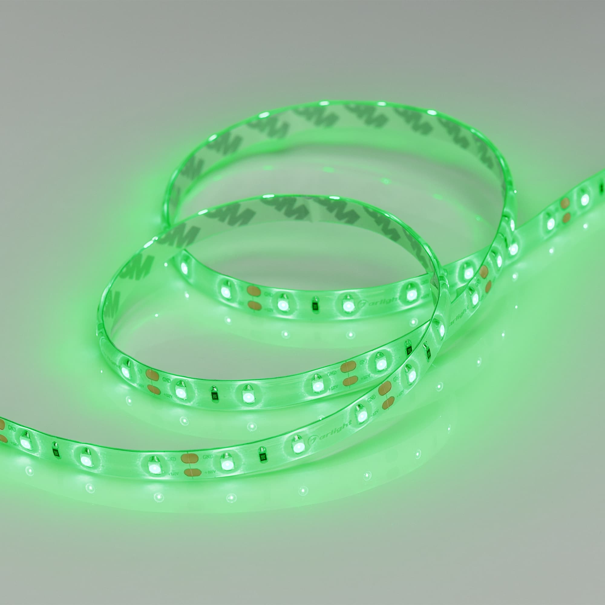 Светодиодная лента RTW 2-5000SE 12V Green (3528, 300 LED, LUX) (Arlight, 4.8 Вт/м, IP65) 014793 — фото 3