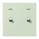 Накладка 2 тумблерами, с символами стрелок, Jung LC12-5PR0218