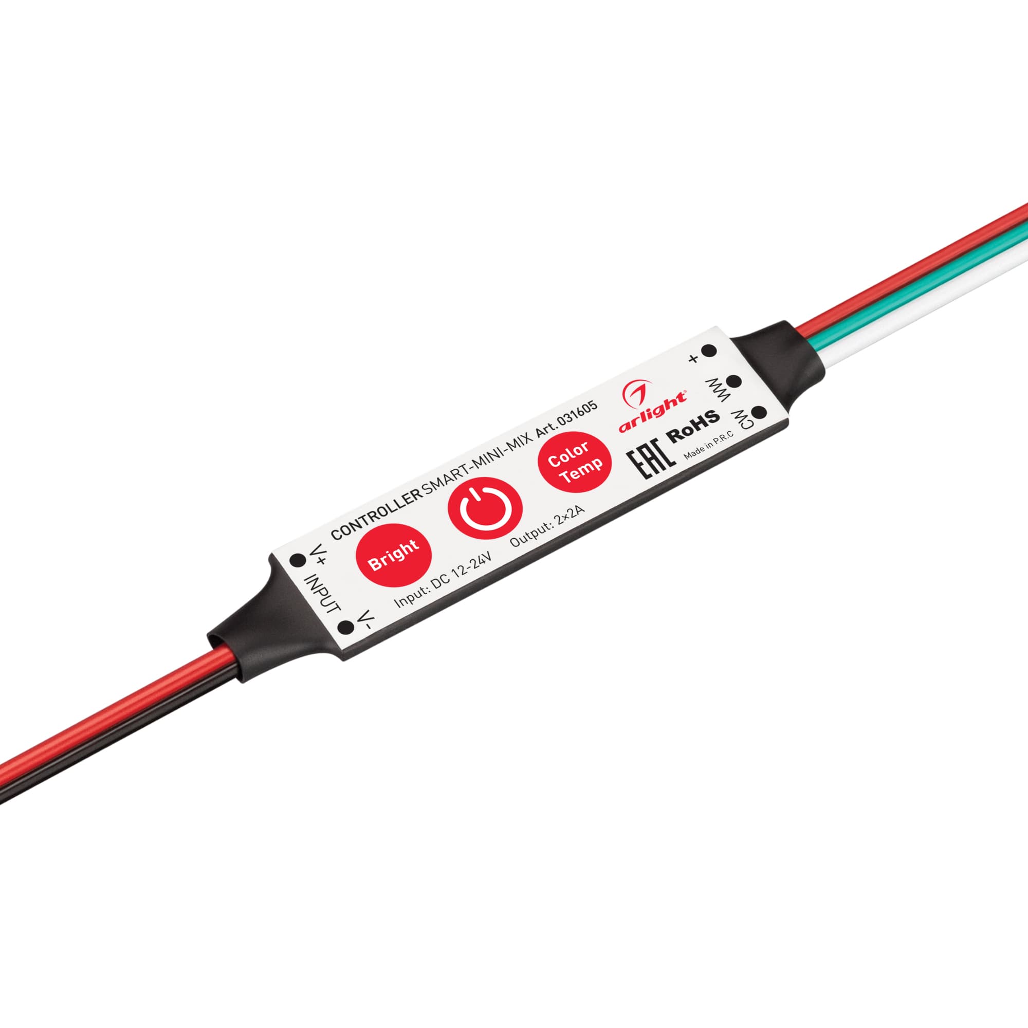 Контроллер SMART-MINI-MIX (12-24V, 2x2A) (Arlight, IP20 Пластик, 5 лет) 031605 Arlight