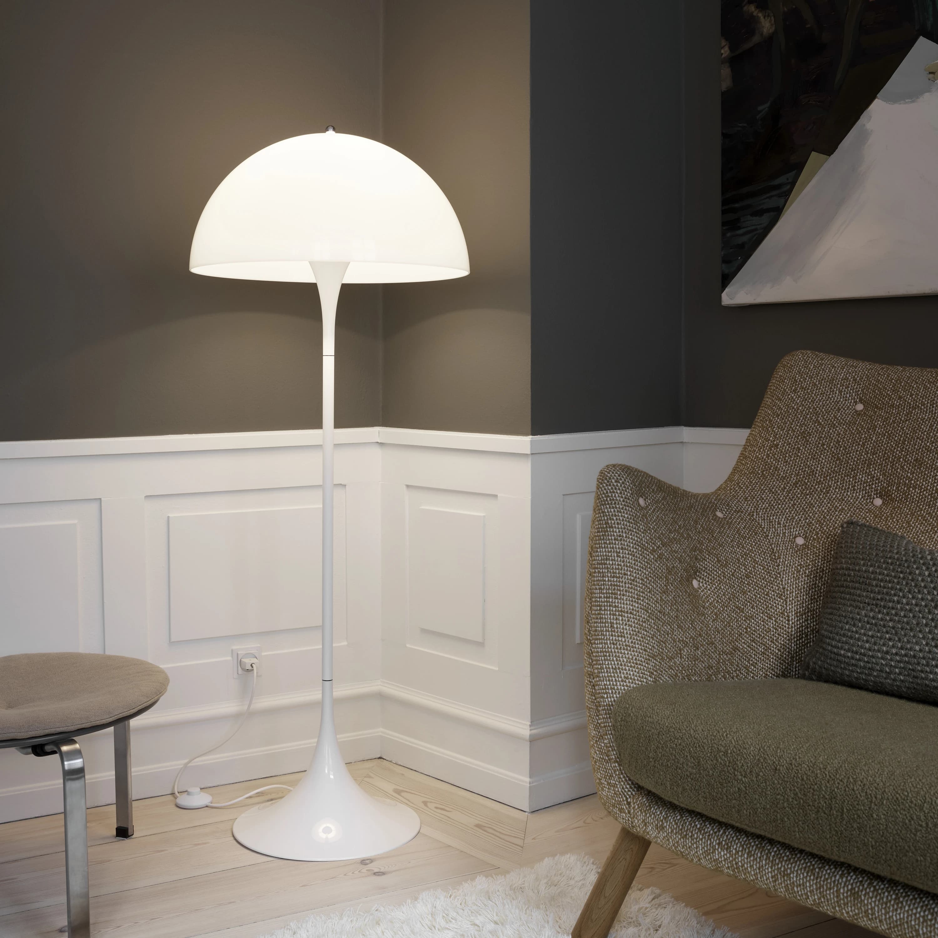 Louis Poulsen Panthella Floor Lamp White opal acryl — фото 2