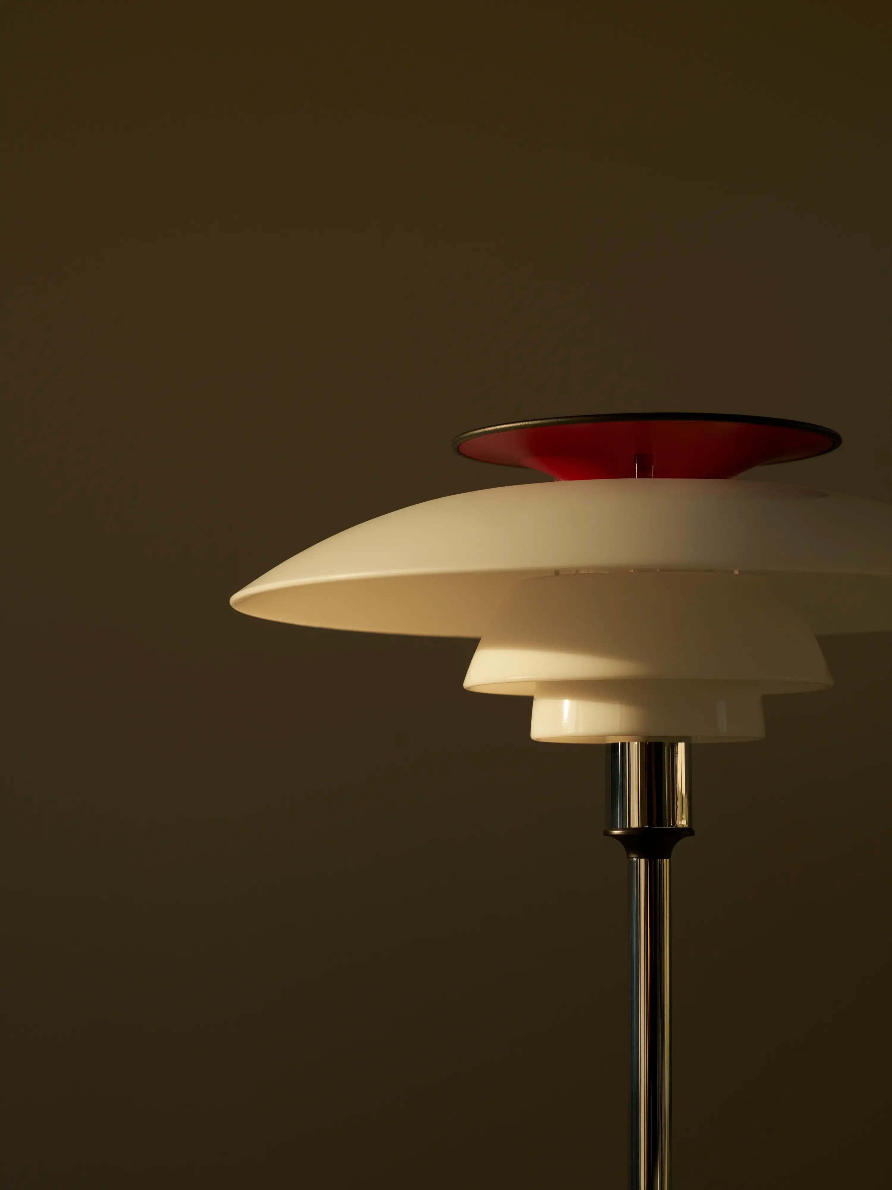 Louis Poulsen PH 80 Portable Lamp Opal white/high lustre chrome plated — фото 4