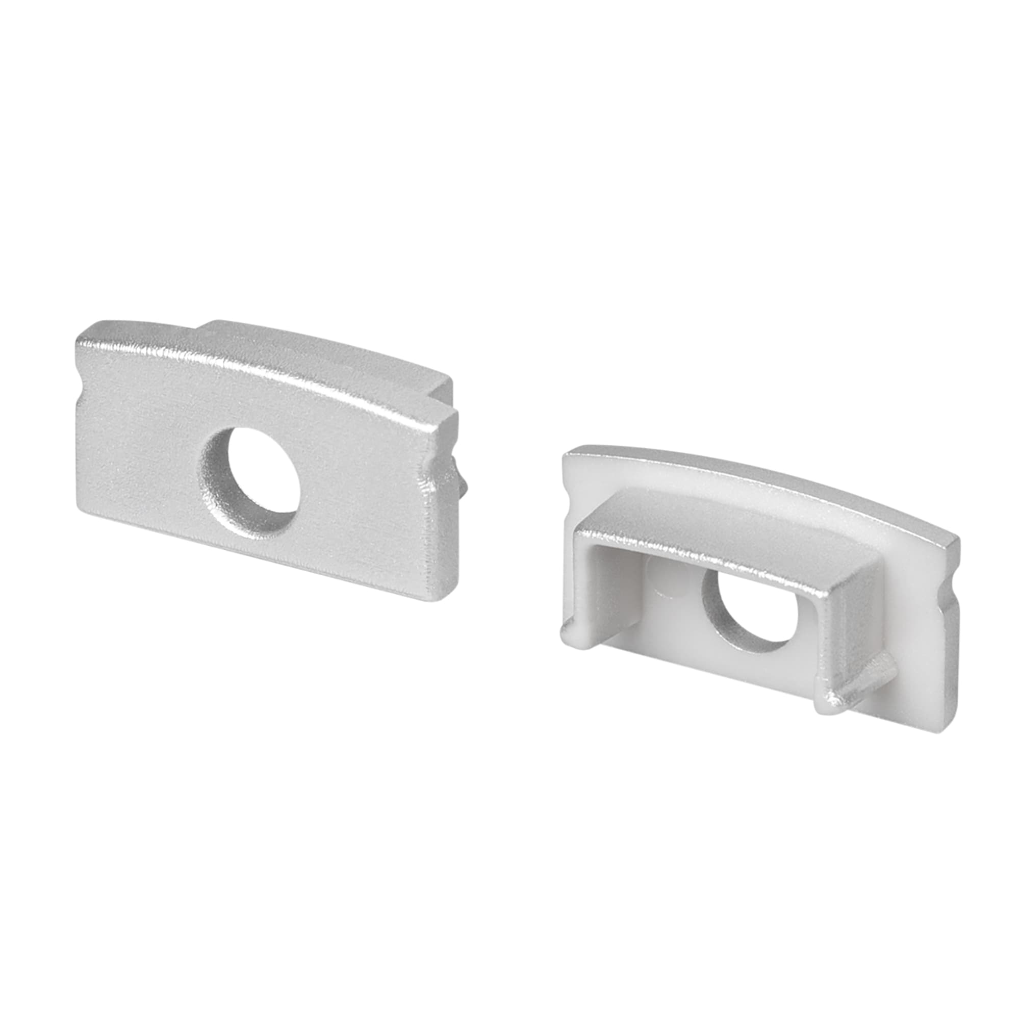 Заглушка LINE-1708 SILVER с отверстием (Arlight, Пластик) 054381 Arlight