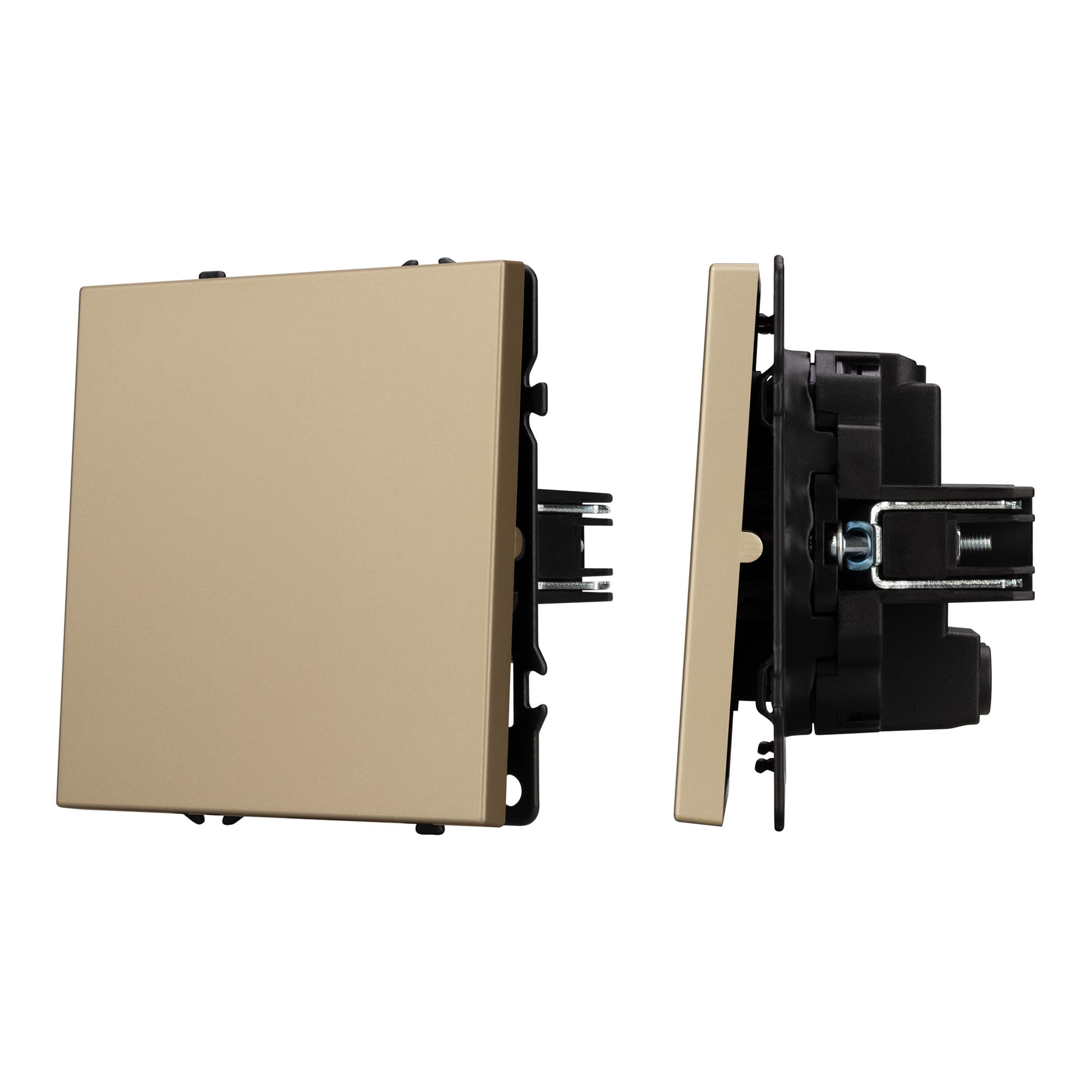 Механизм выключателя одноклавишный перекрёстный SWT-NOBE-MKX1-SFPL-GD (230V, 10A) (Arlight, Золотой песок) 054250