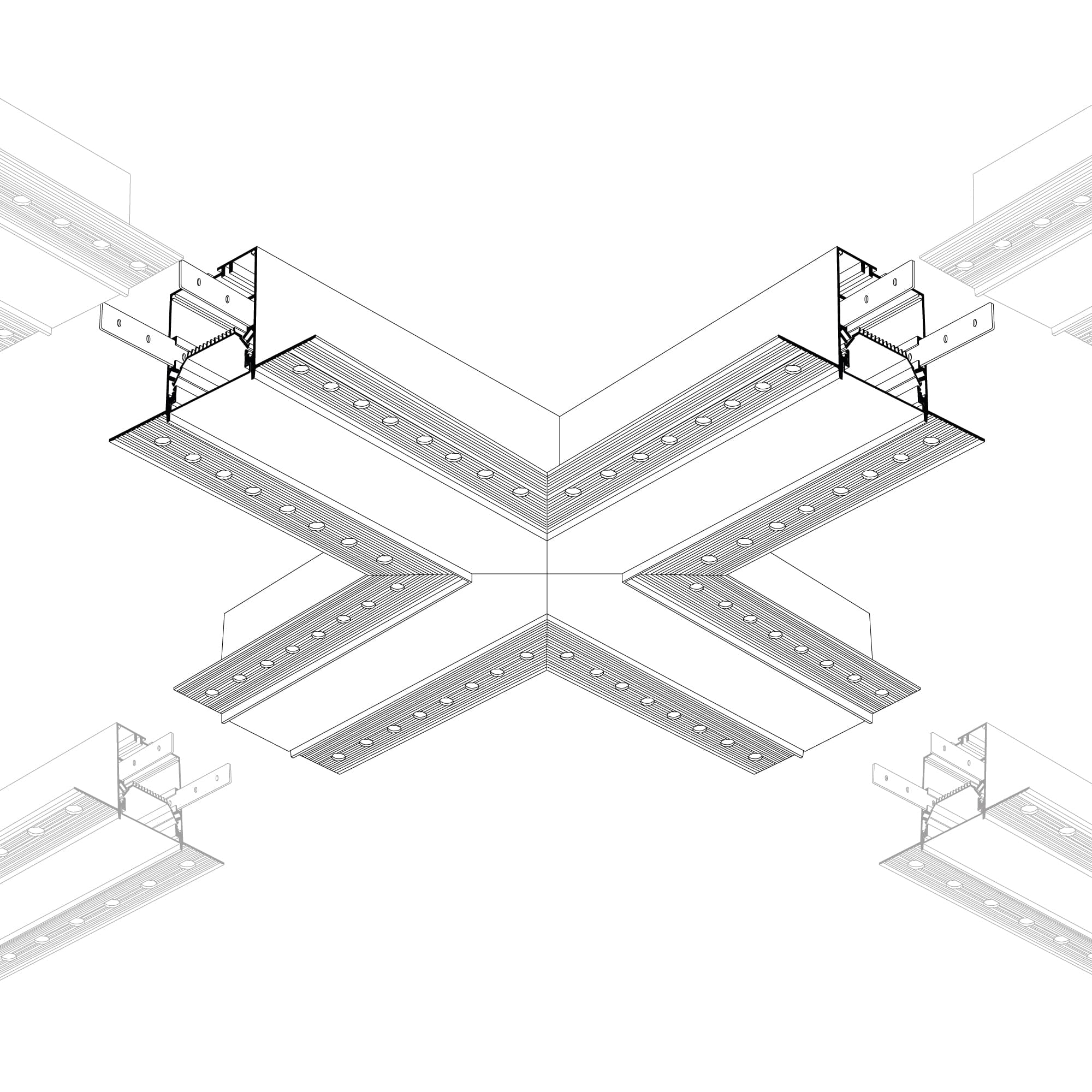 Крестовина SL-LINIA55-FANTOM (Arlight, Металл) 030134 — фото 4